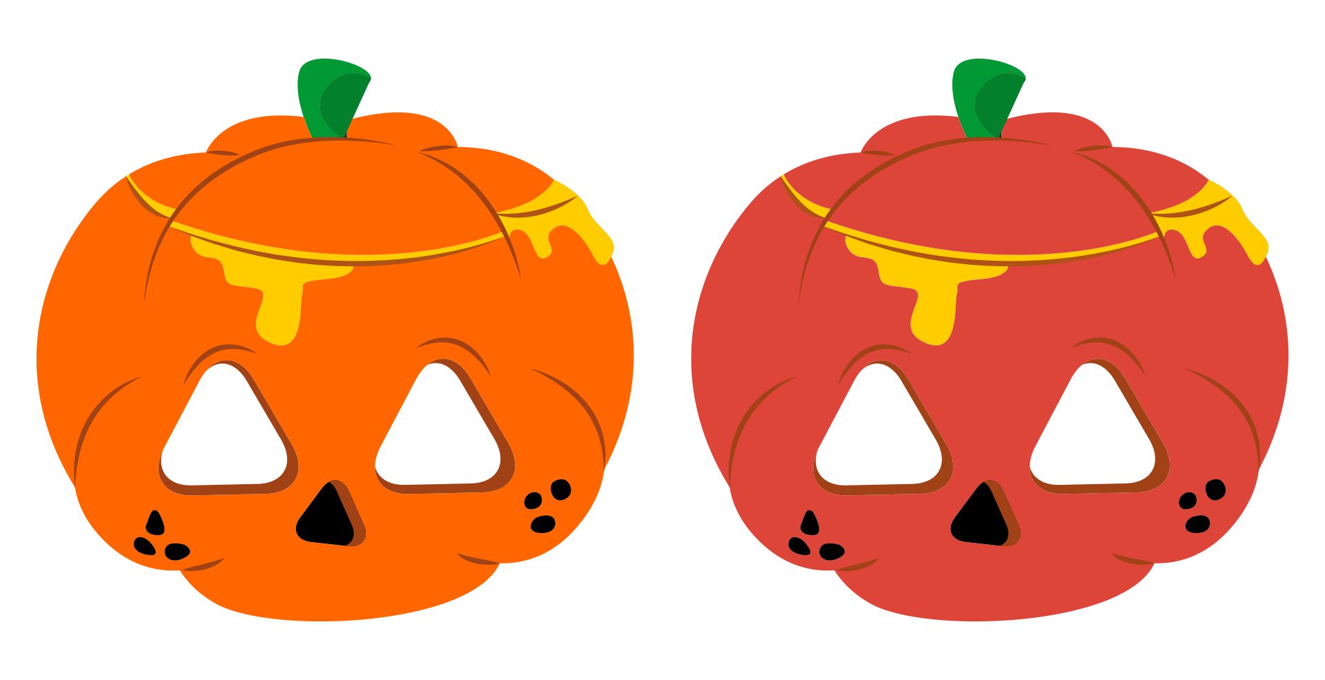 Pumpkin Halloween Mask Templates Printable