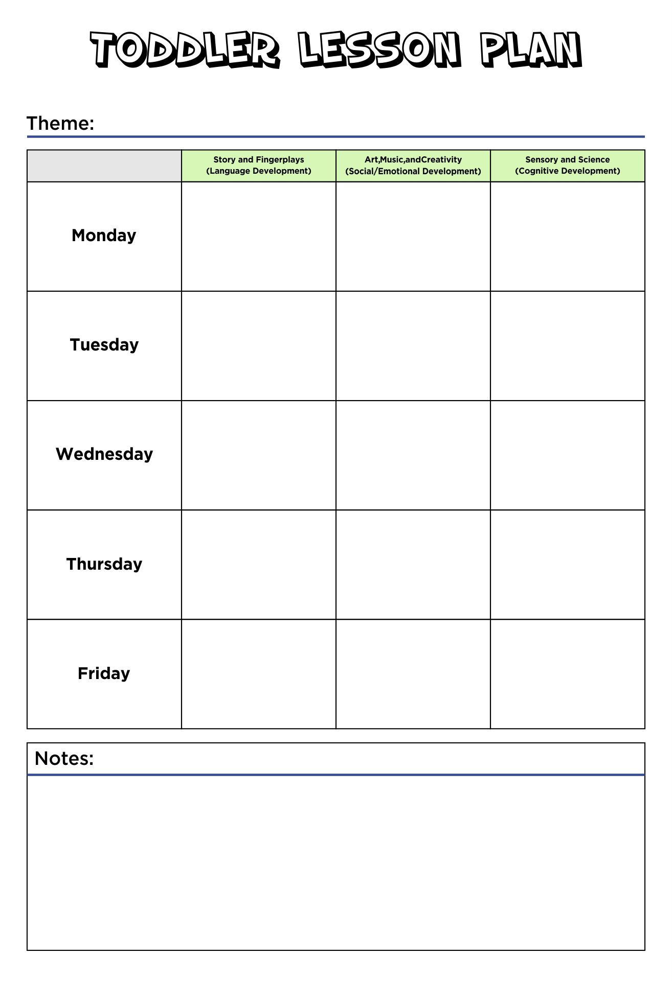 Toddler Lesson Plans 10 Free PDF Printables Printablee