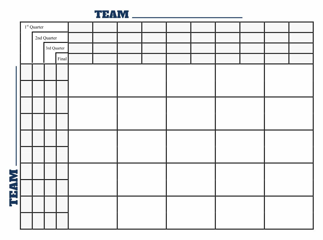 10 Best Printable 25 Square Football Pool Grid