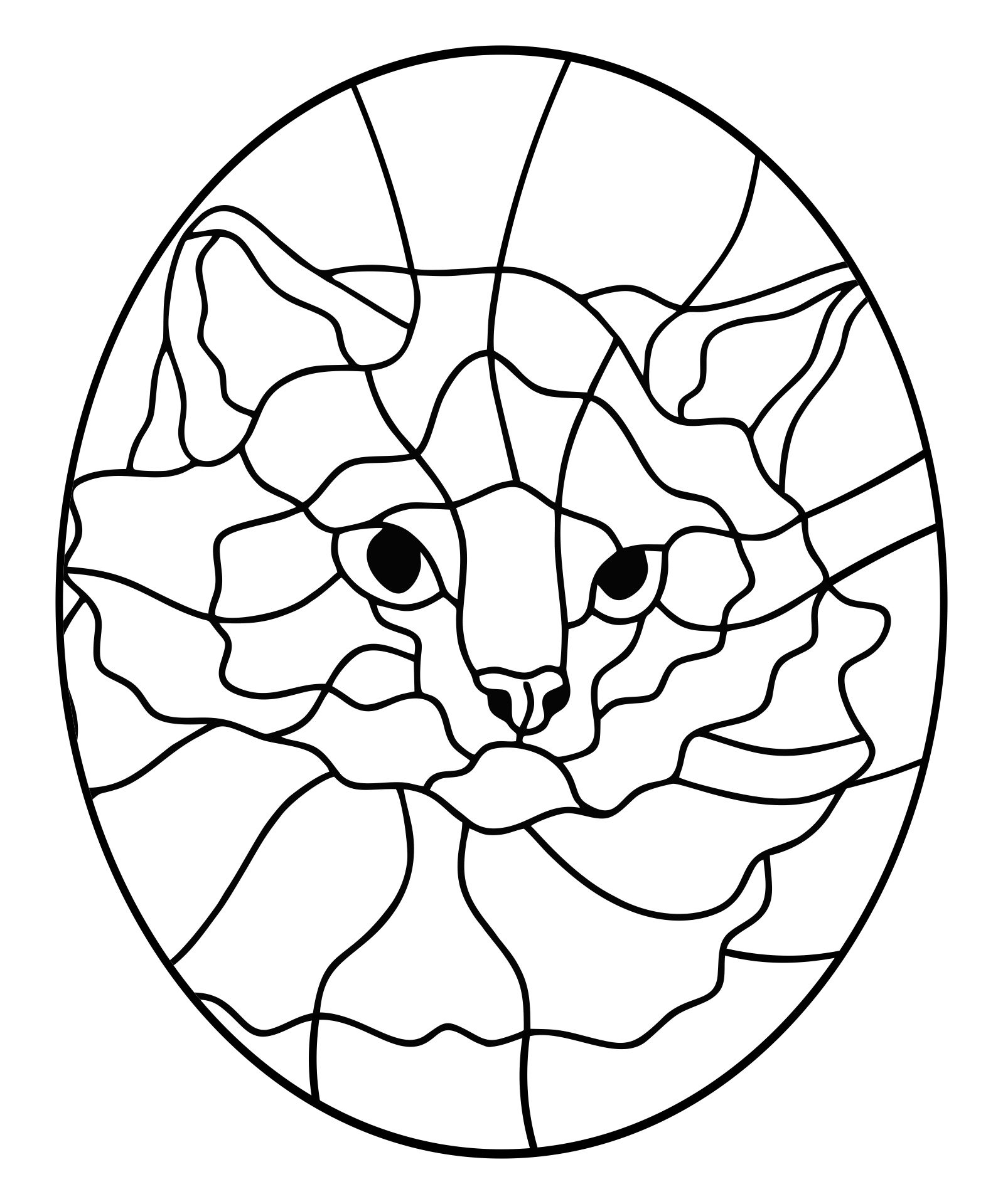 Cat Stained Glass Patterns