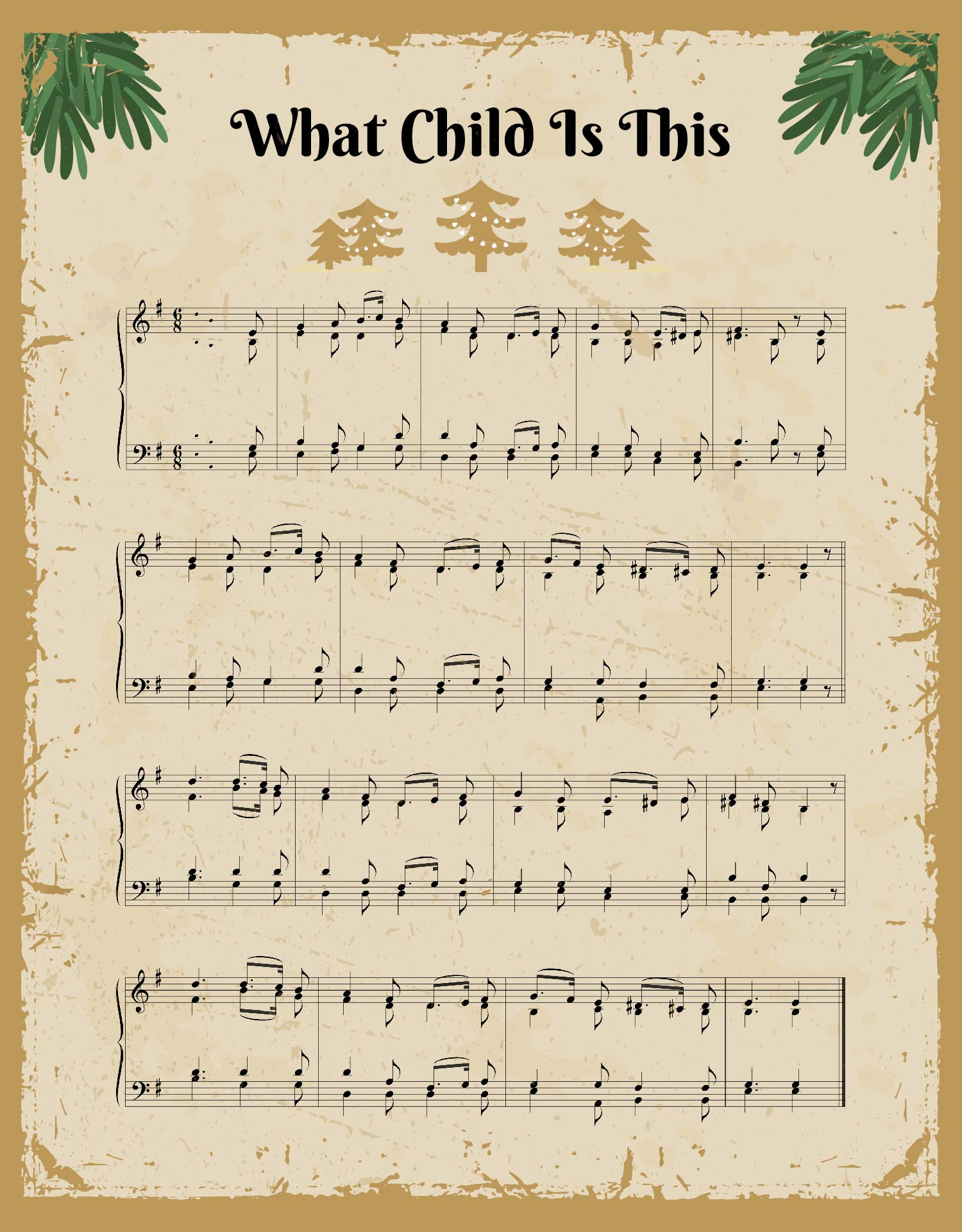 Christmas Piano Sheet Music to Print