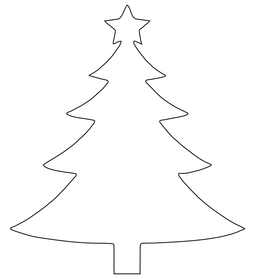 Christmas Tree Cut Out Printables