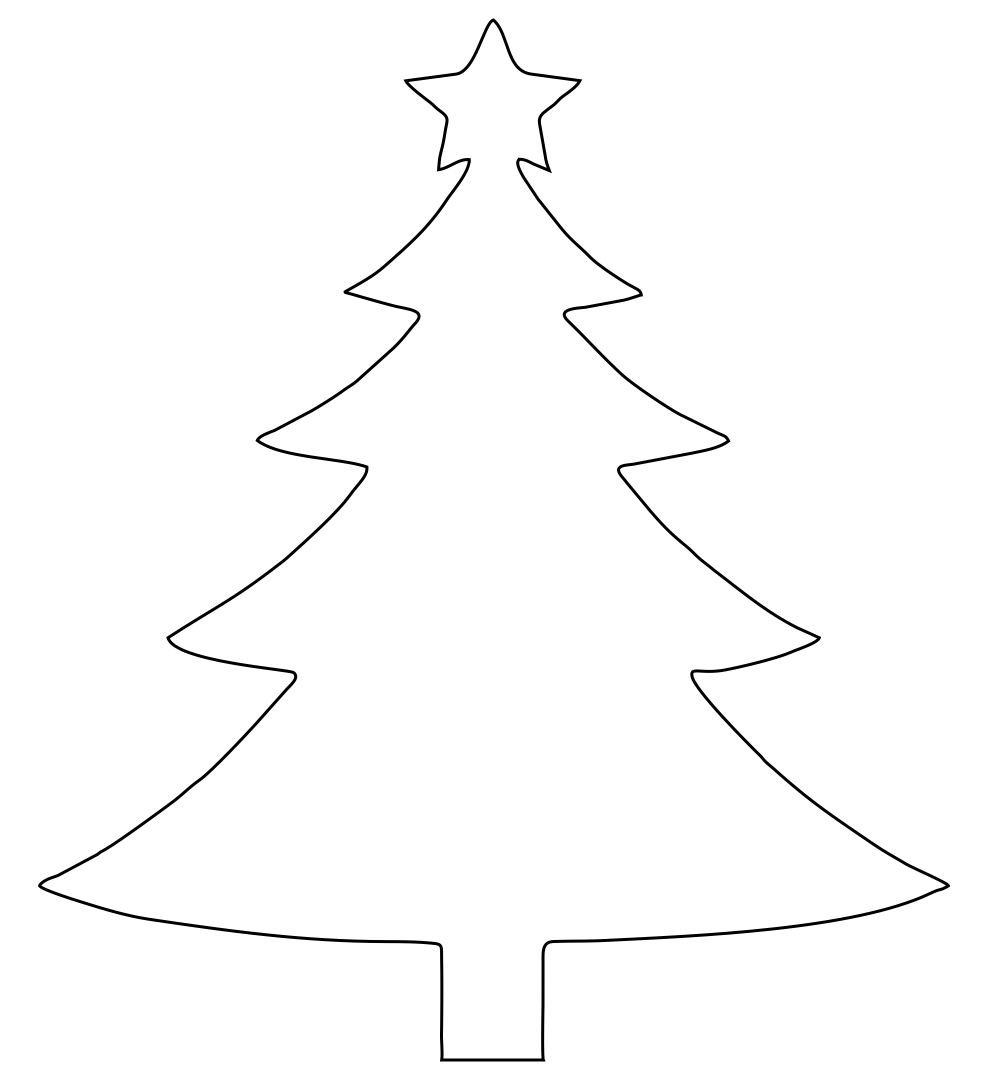 15 Best Christmas Tree Cut Out Printables Printablee 15 Best Christmas Tree Cut Out Printables Printablee