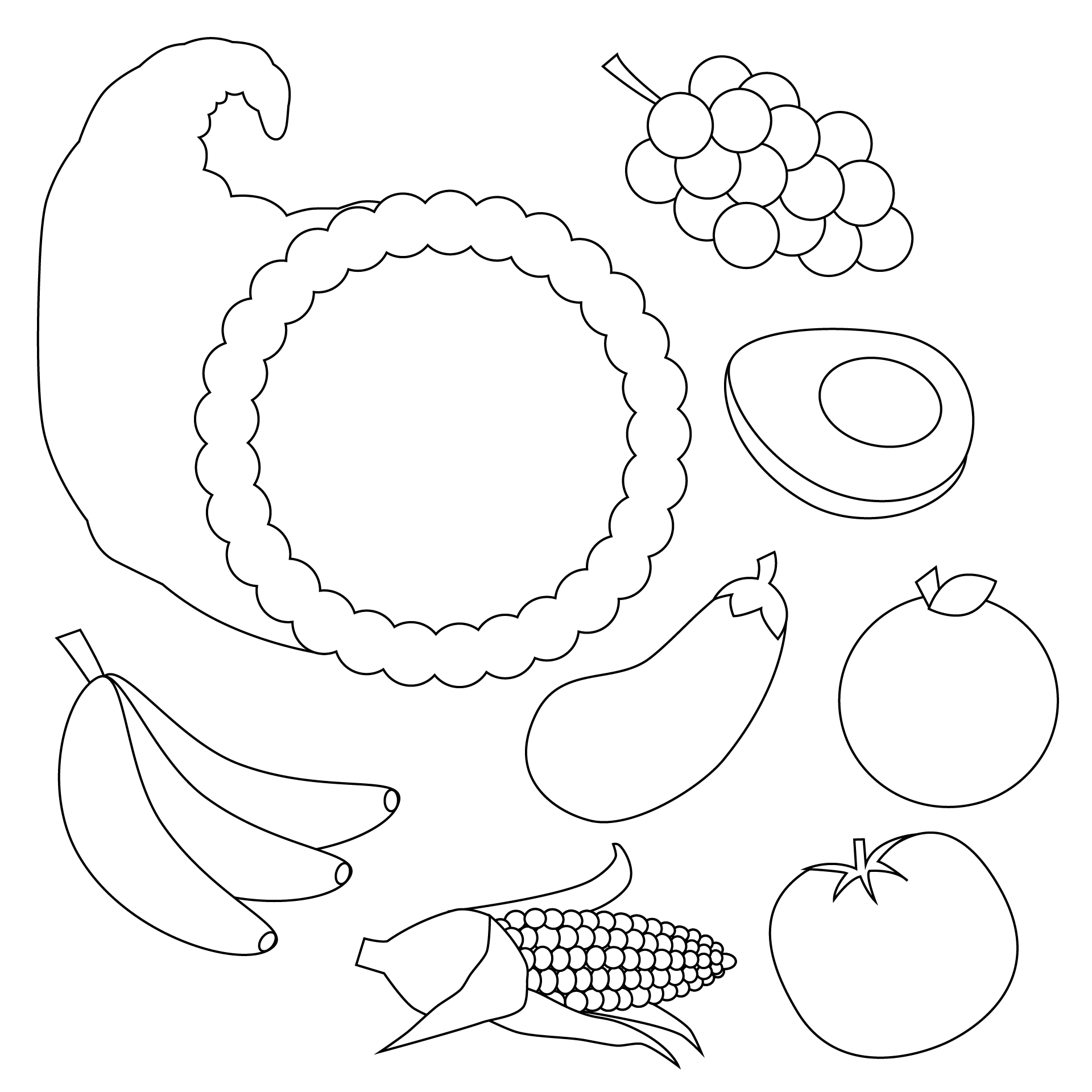 Cornucopia Fruit And Vegetable 10 Free PDF Printables Printablee