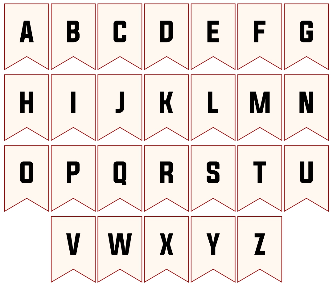 Printable Alphabet Letter Banners
