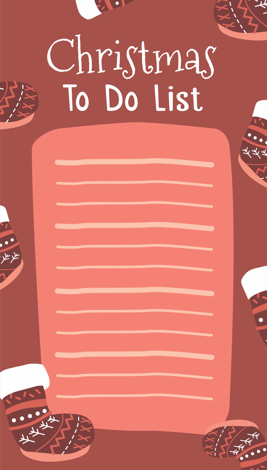 Printable Christmas List to Do