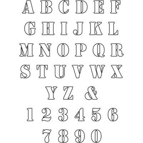 Printable Cut Out Alphabet Stencils