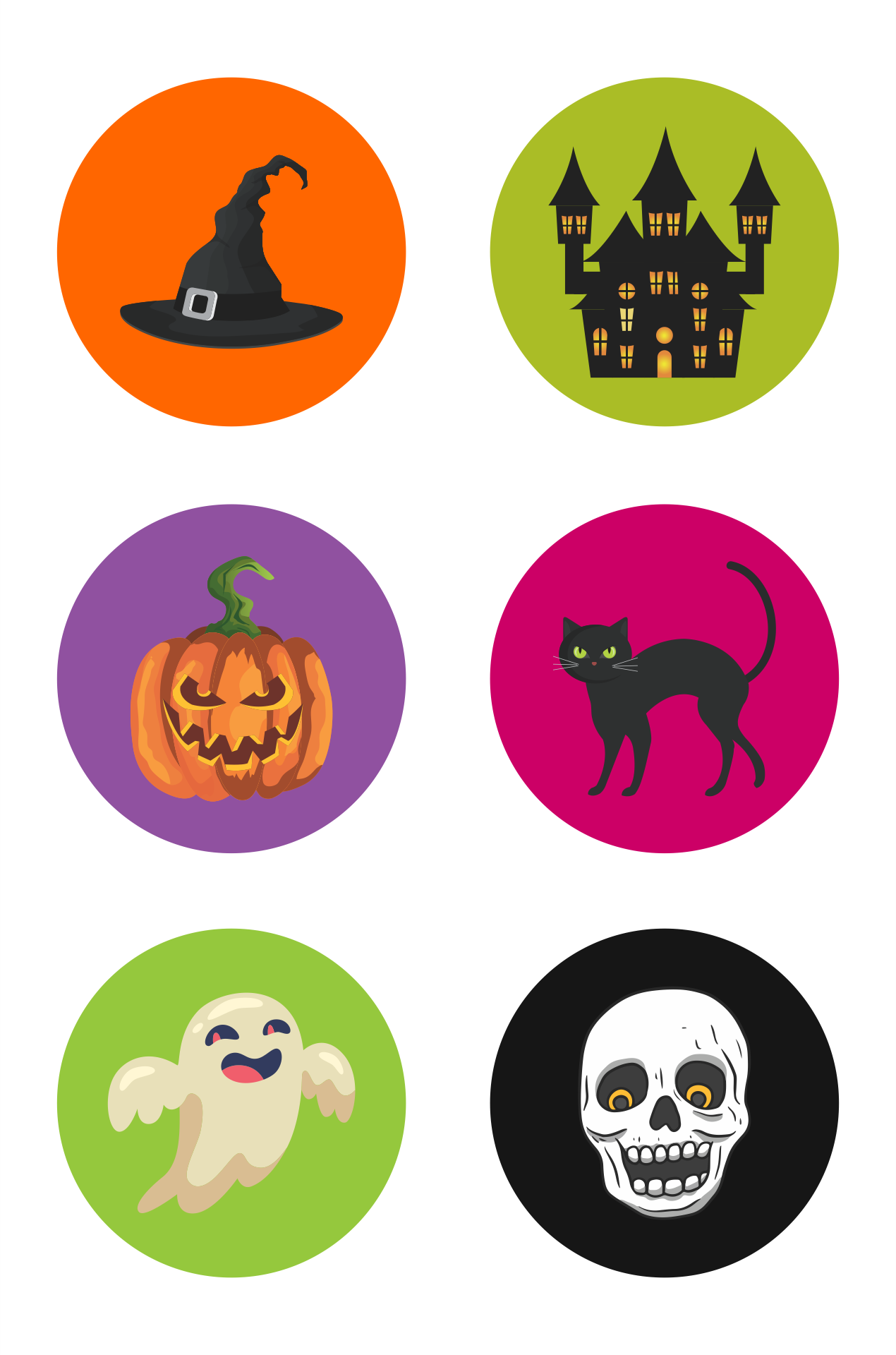 15 Best Free Printable Halloween Cupcake Topper Templates Printablee