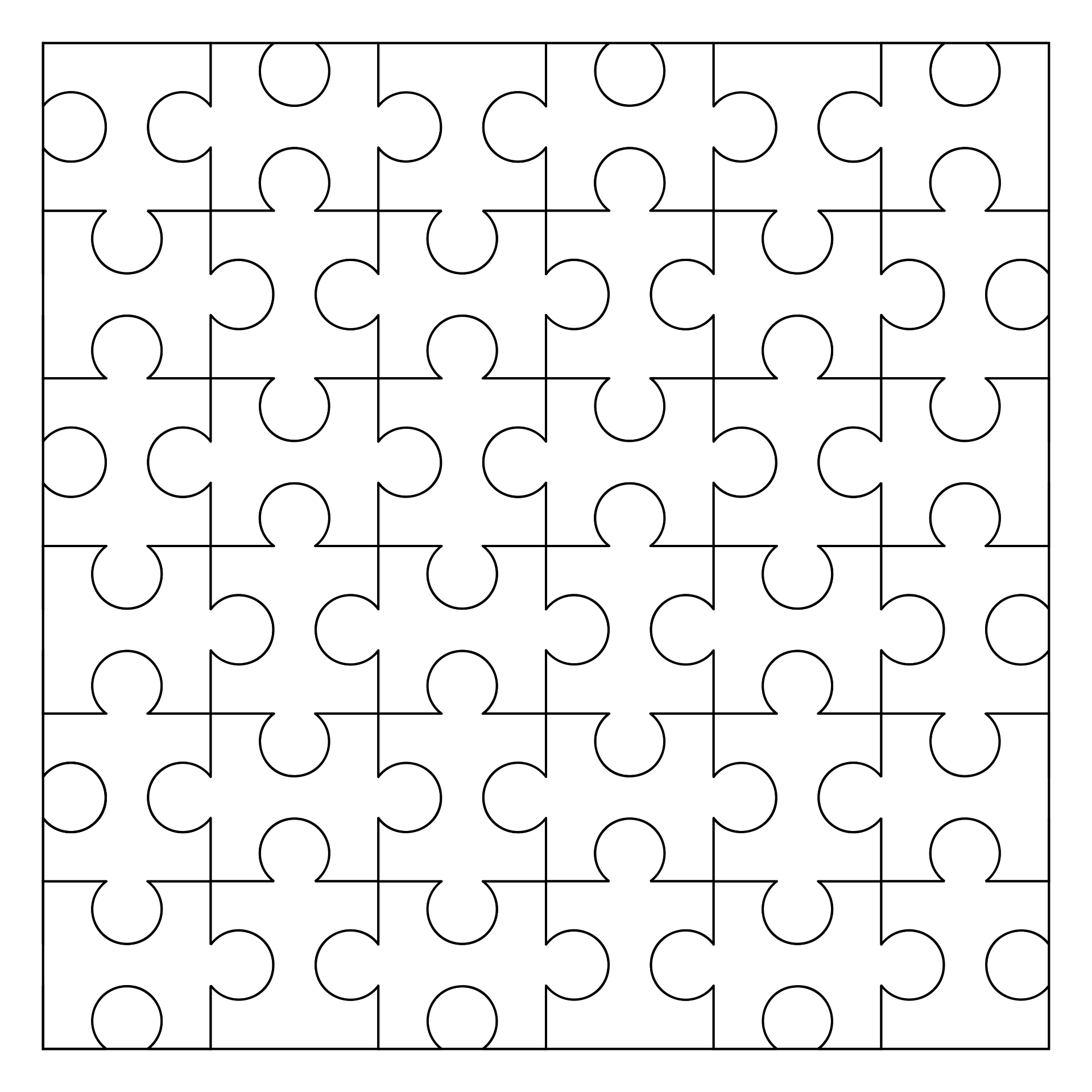 10 Best 9 Piece Jigsaw Puzzle Template Printable