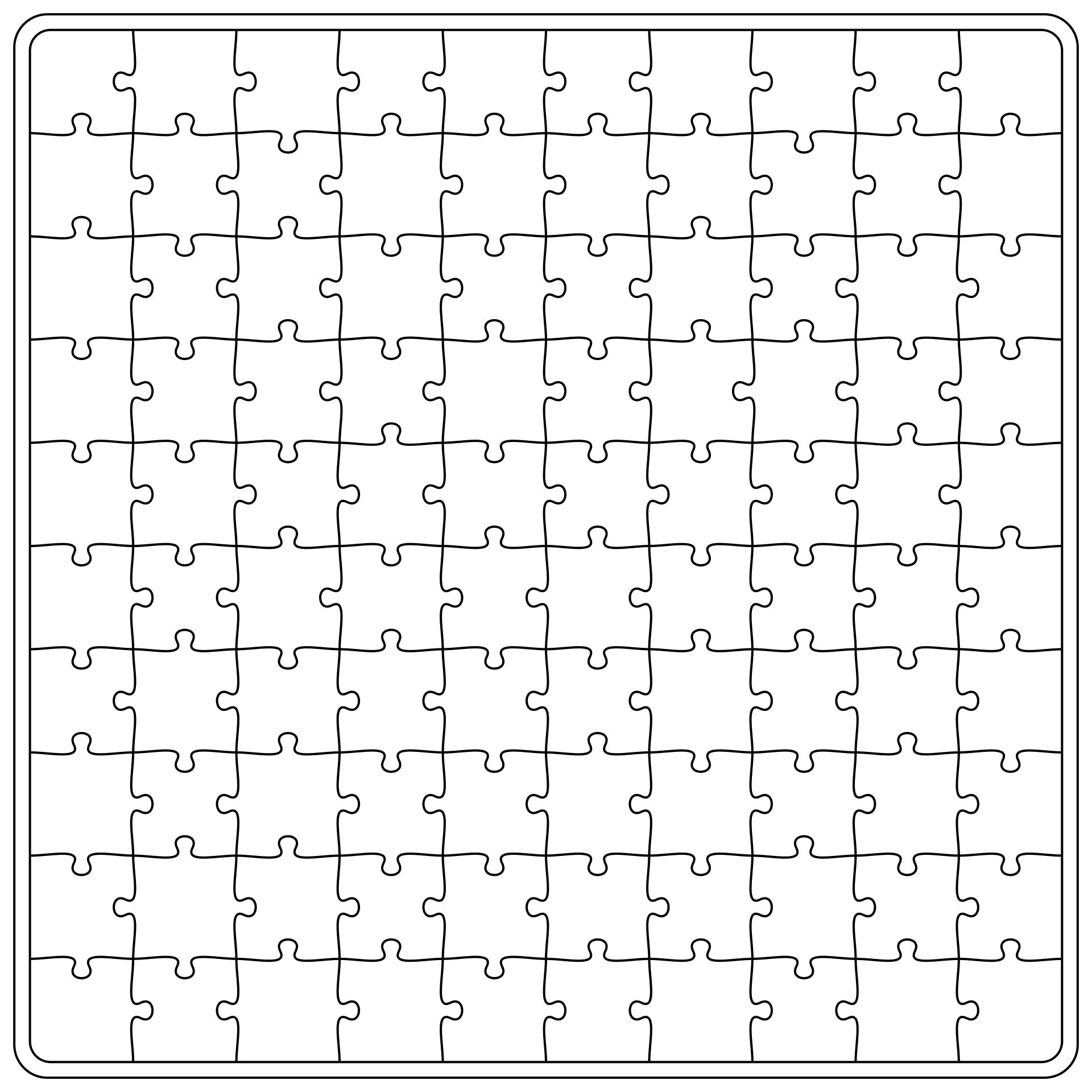 7 Best 9 Piece Jigsaw Puzzle Template Printable Printablee Com