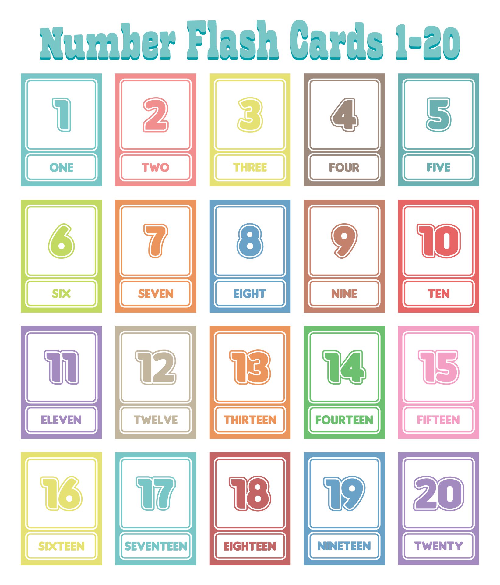 10 Best Printable Number Flash Cards 1 20 PDF For Free At Printablee