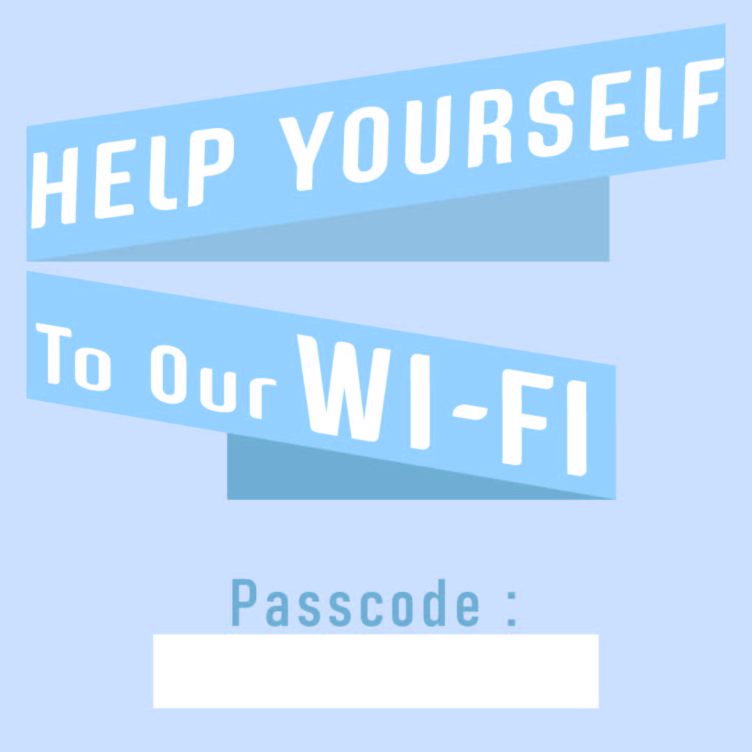 Printable Guest Wifi Password