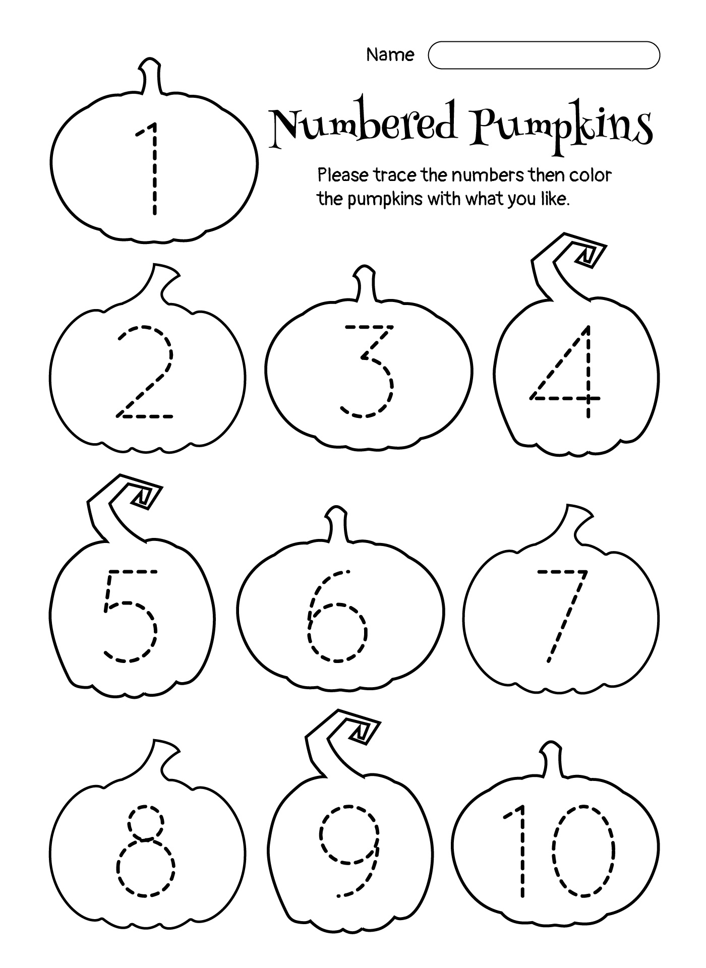 4 Best Pumpkin Numbers Matching Game Printable PDF for Free at Printablee