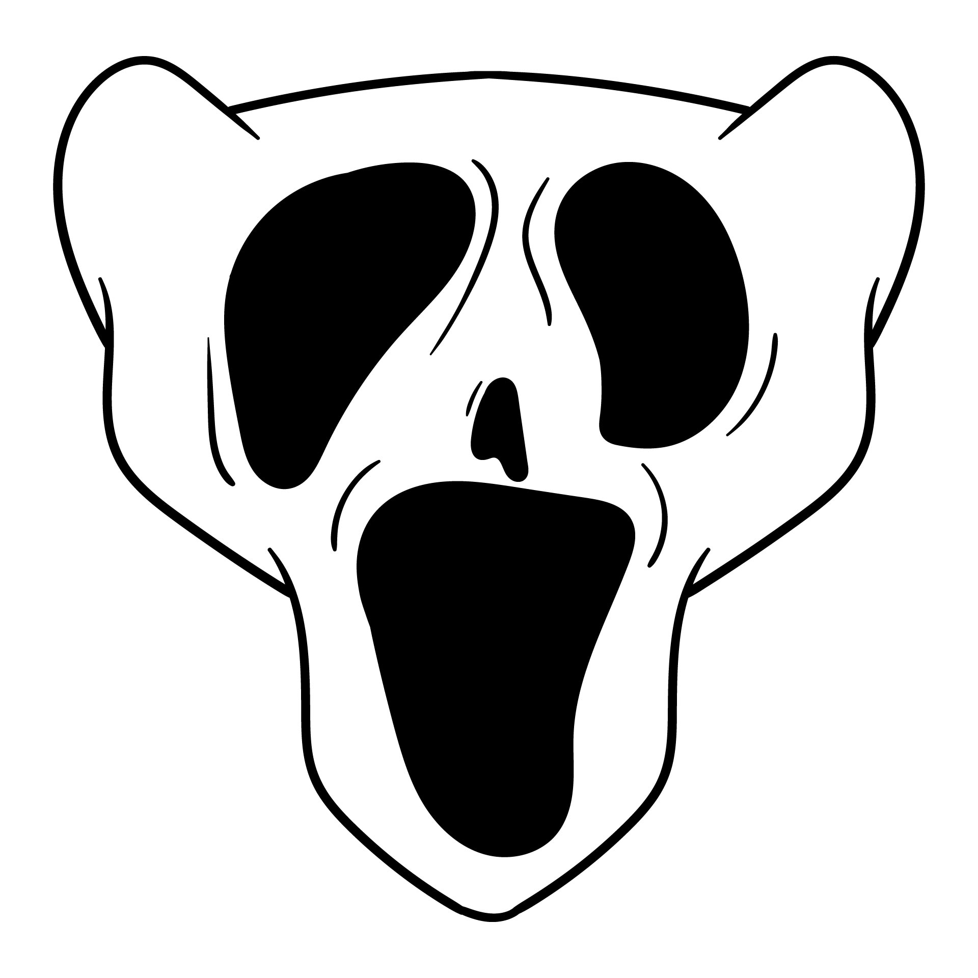 Scary Halloween Mask Coloring Pages