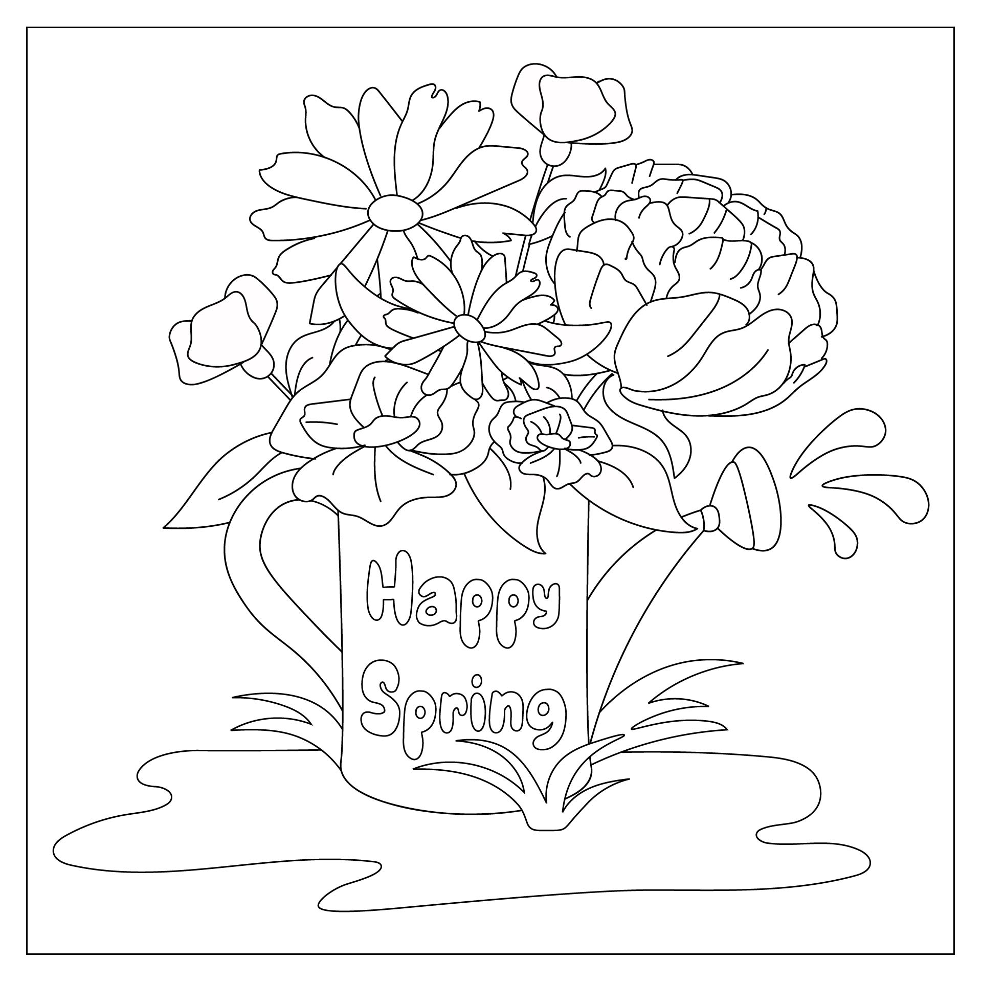 Spring Coloring Printables