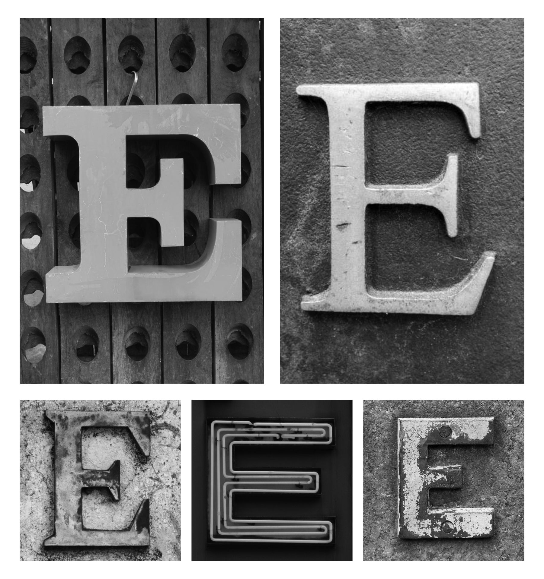 Alphabet Photography Letter E
