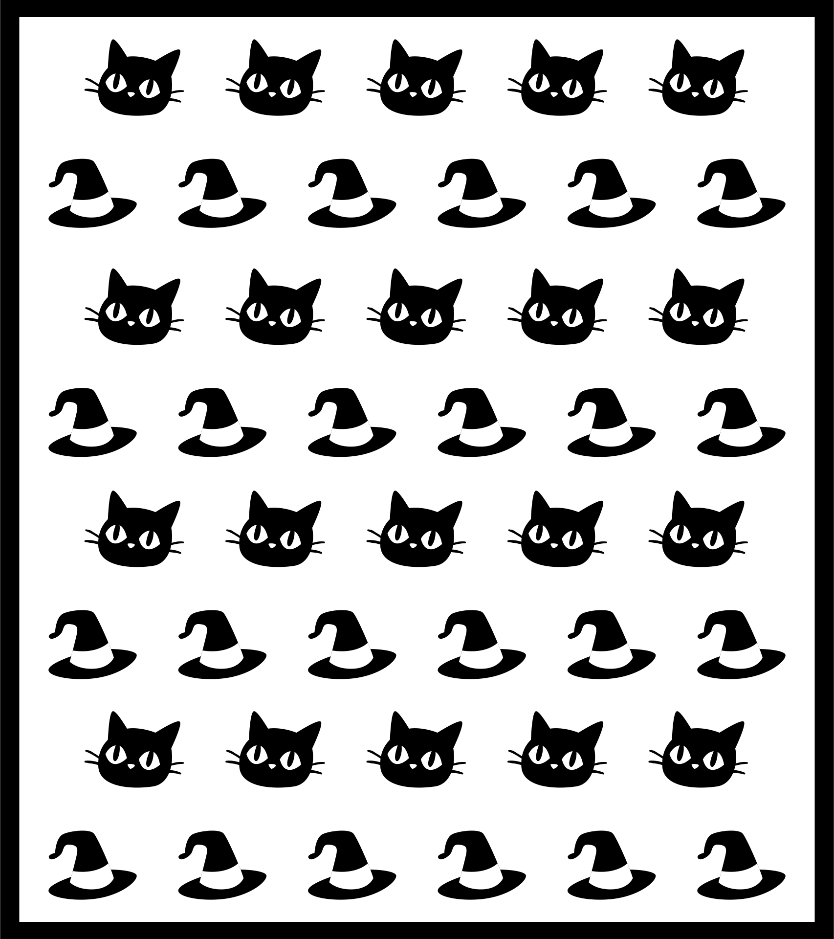 Black and White Printable Wrapping Paper