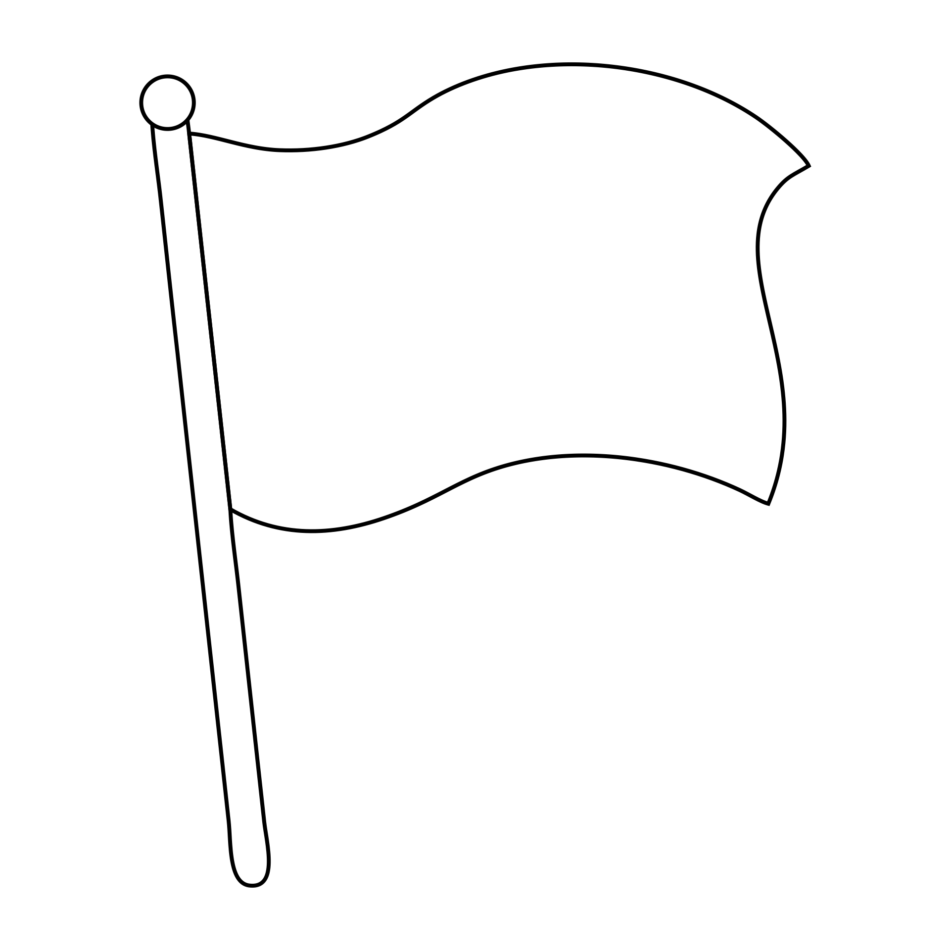 Blank Flag Clip Art