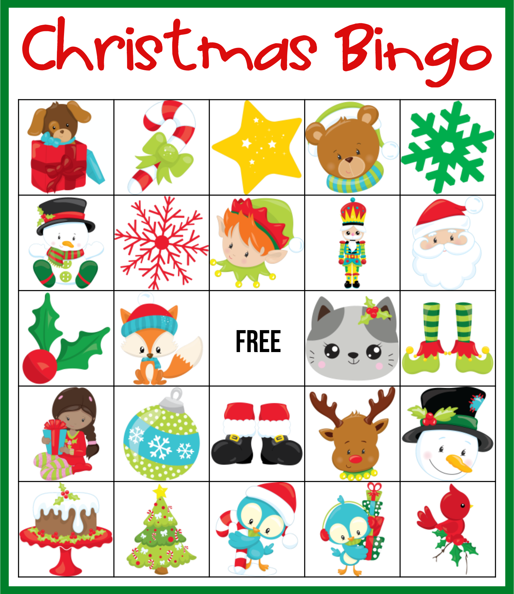 8 Best Free Printable Christmas Bingo Templates Pdf For Free At Printablee