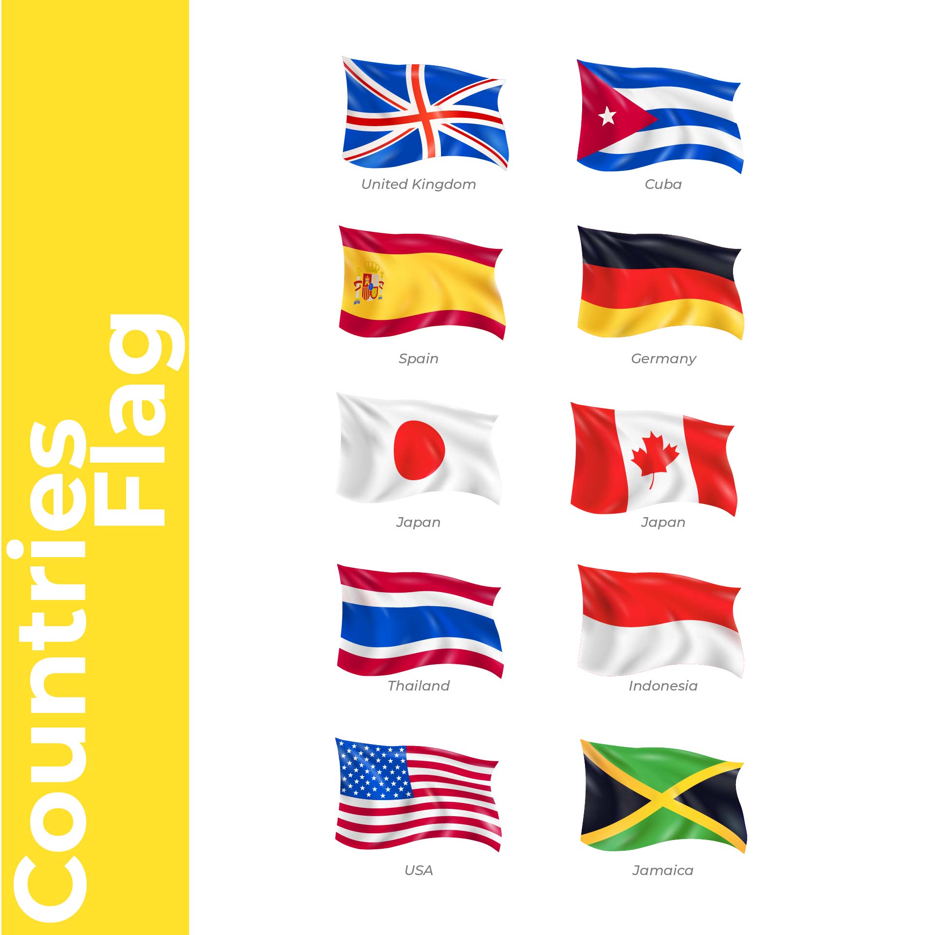 Different Countries Flag Printables