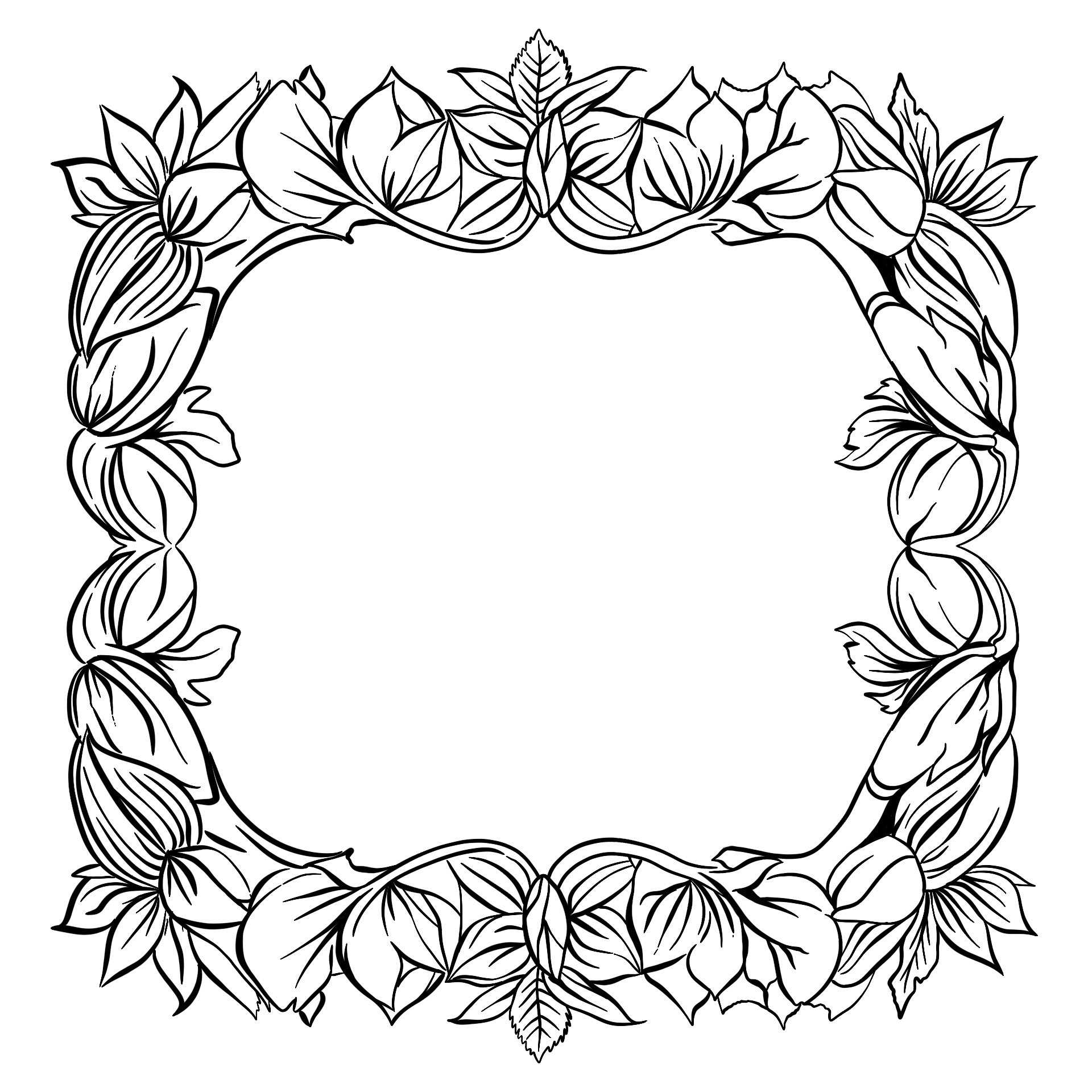  Printable Picture Frame Coloring Pages