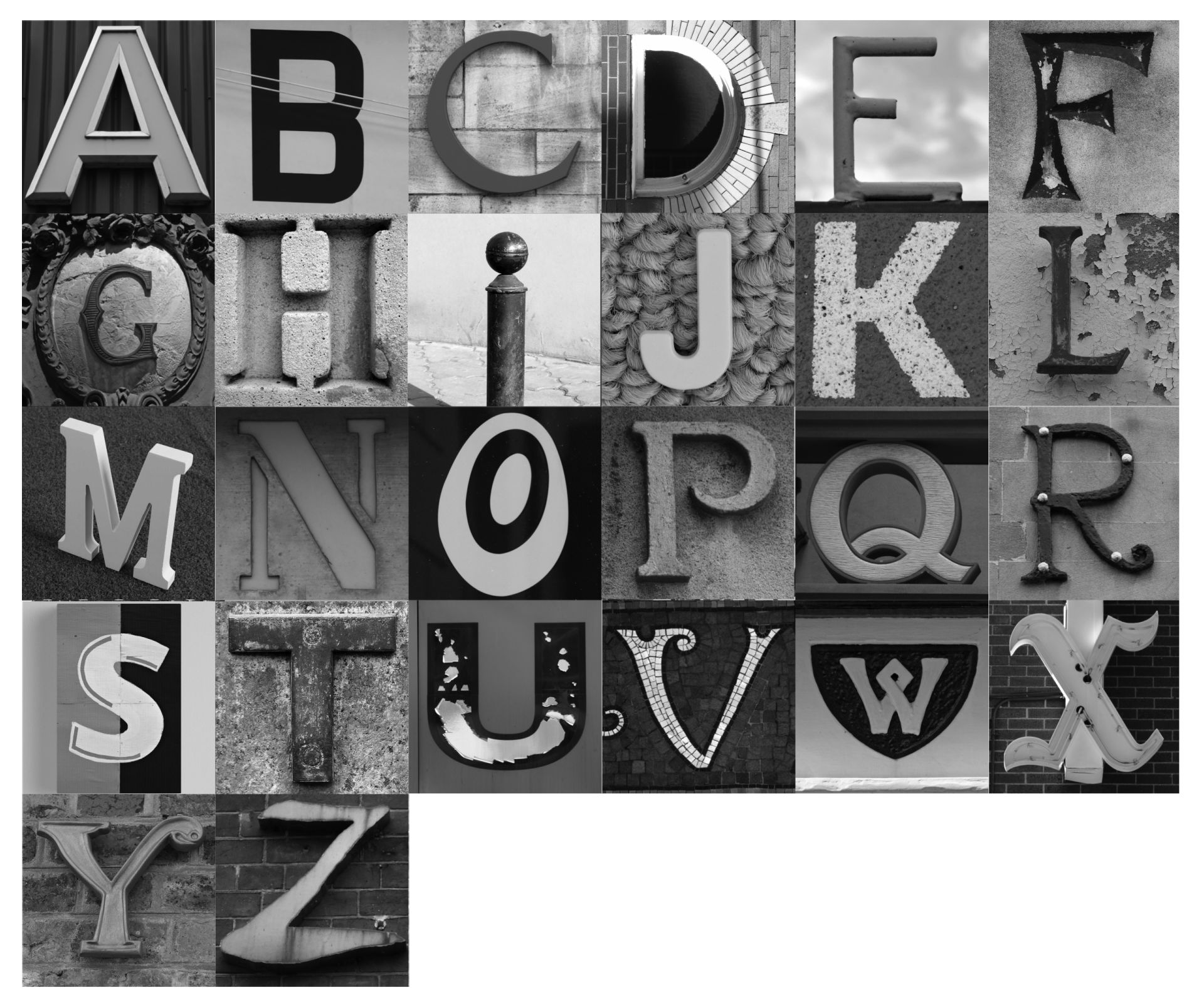 Free Printable Alphabet Photography Letters