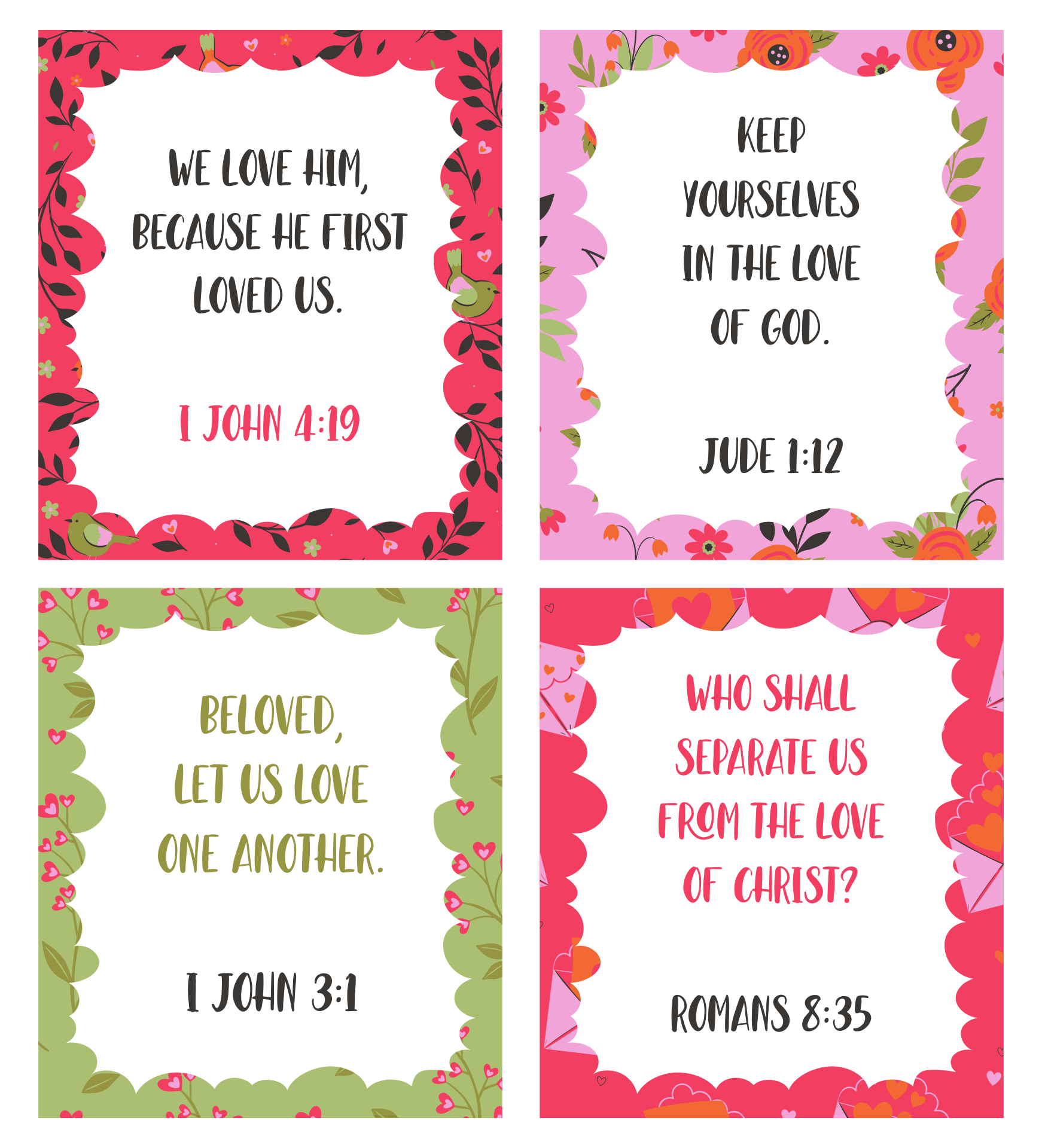 Printable Christian Valentine Day Card