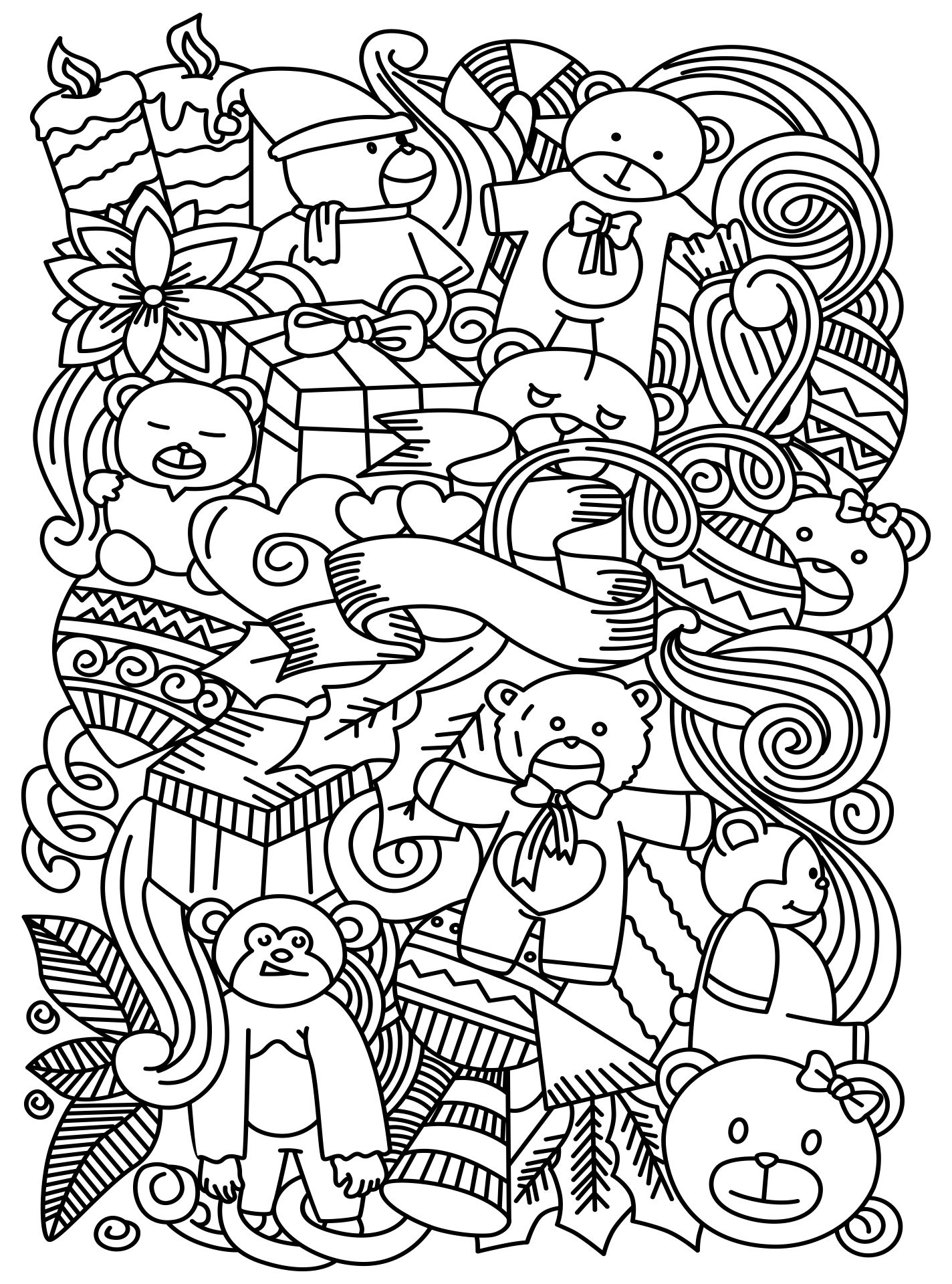 Printable Coloring Pages Of Doodles Christmas Colouring Pages Complex printable-coloring-pages-of-doodles-christmas-colouring-pages-complex