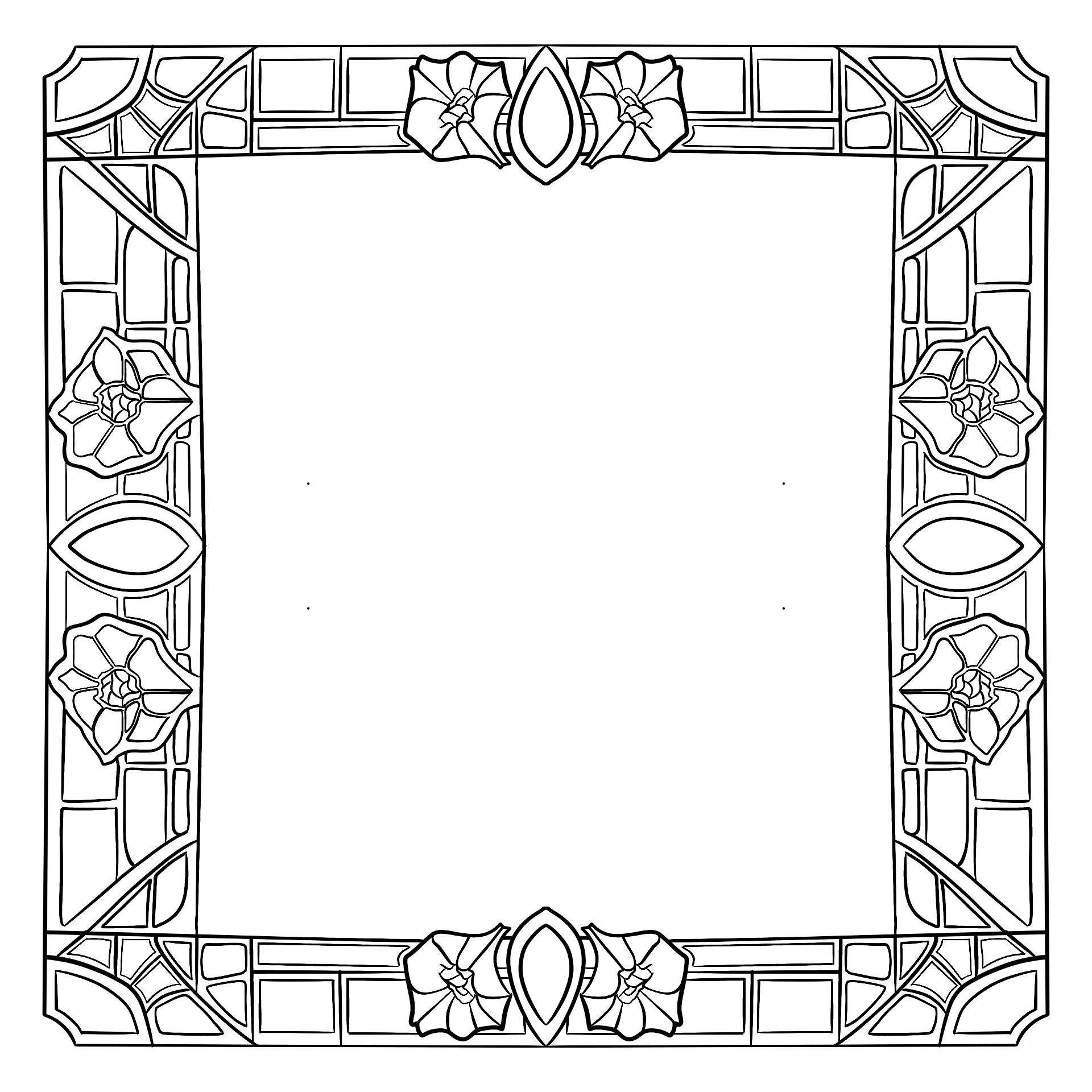Free Printable Picture Frame Coloring Pages Printablee