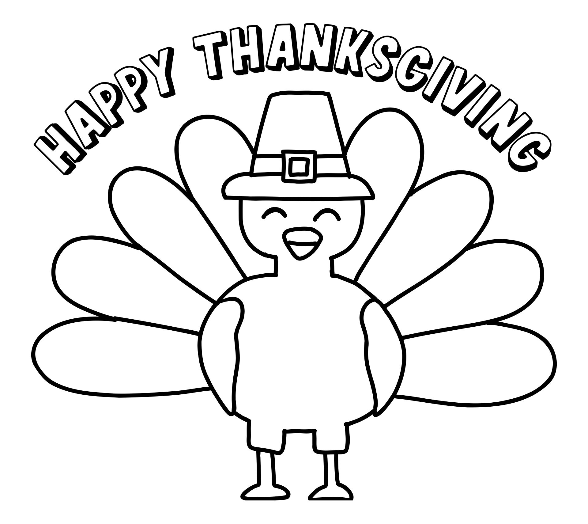 Simple Printable Thanksgiving Coloring Pages