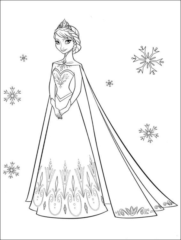 Frozen Elsa Coloring Pages