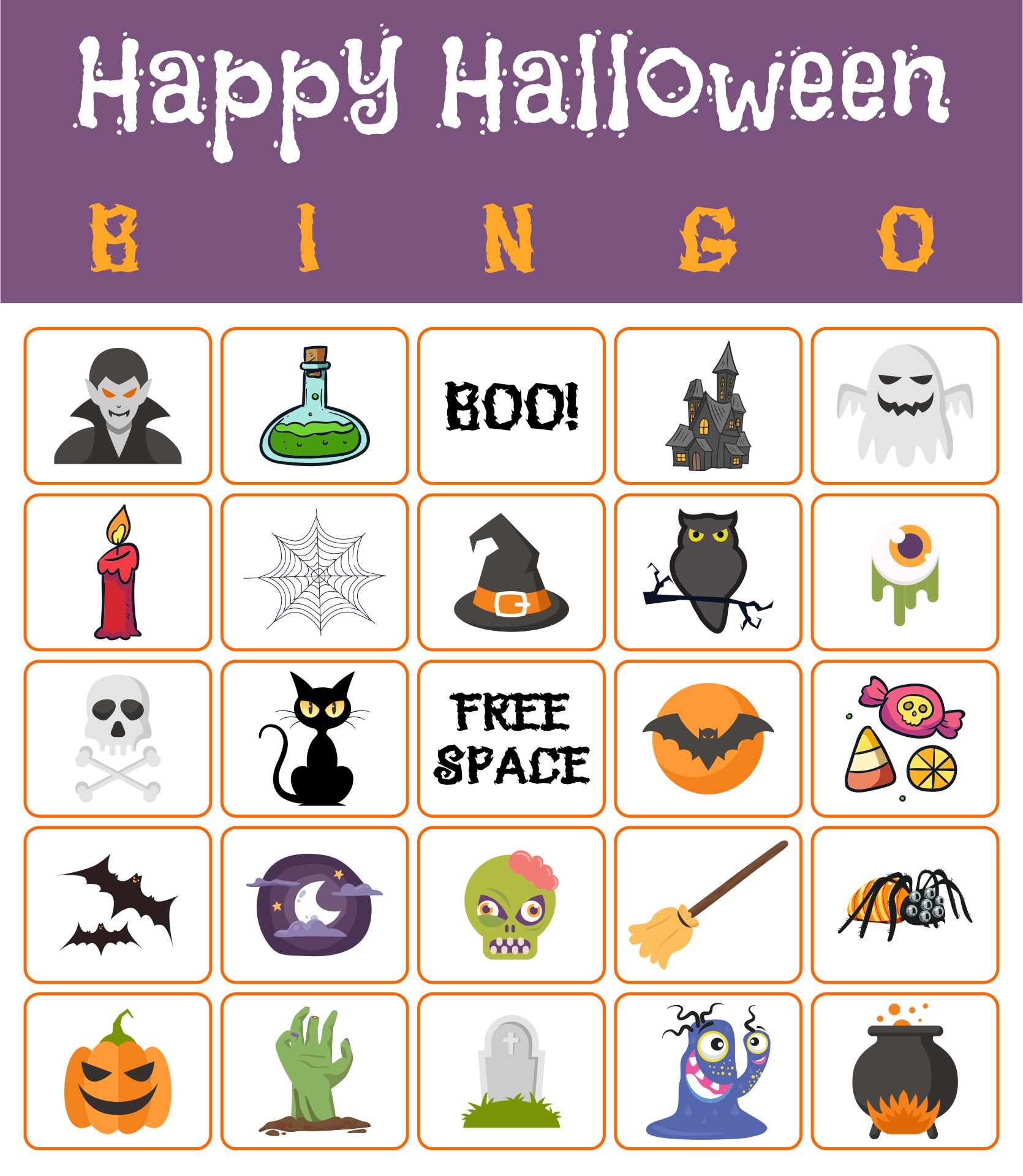 Halloween Bingo Printables