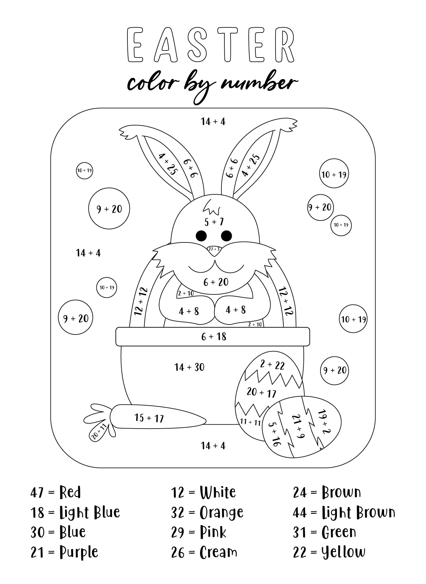 Printable Easter Activities for Preschoolers