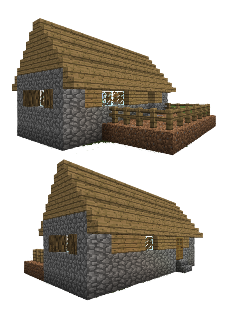 minecraft villager house papercraft