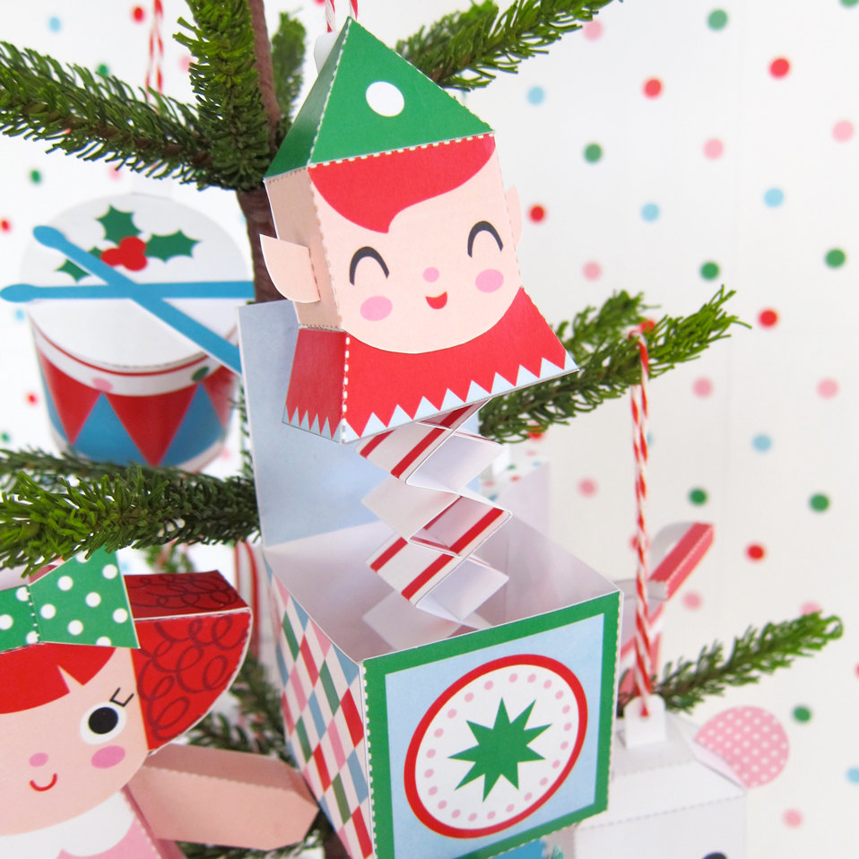 Printable Christmas Papercraft Box