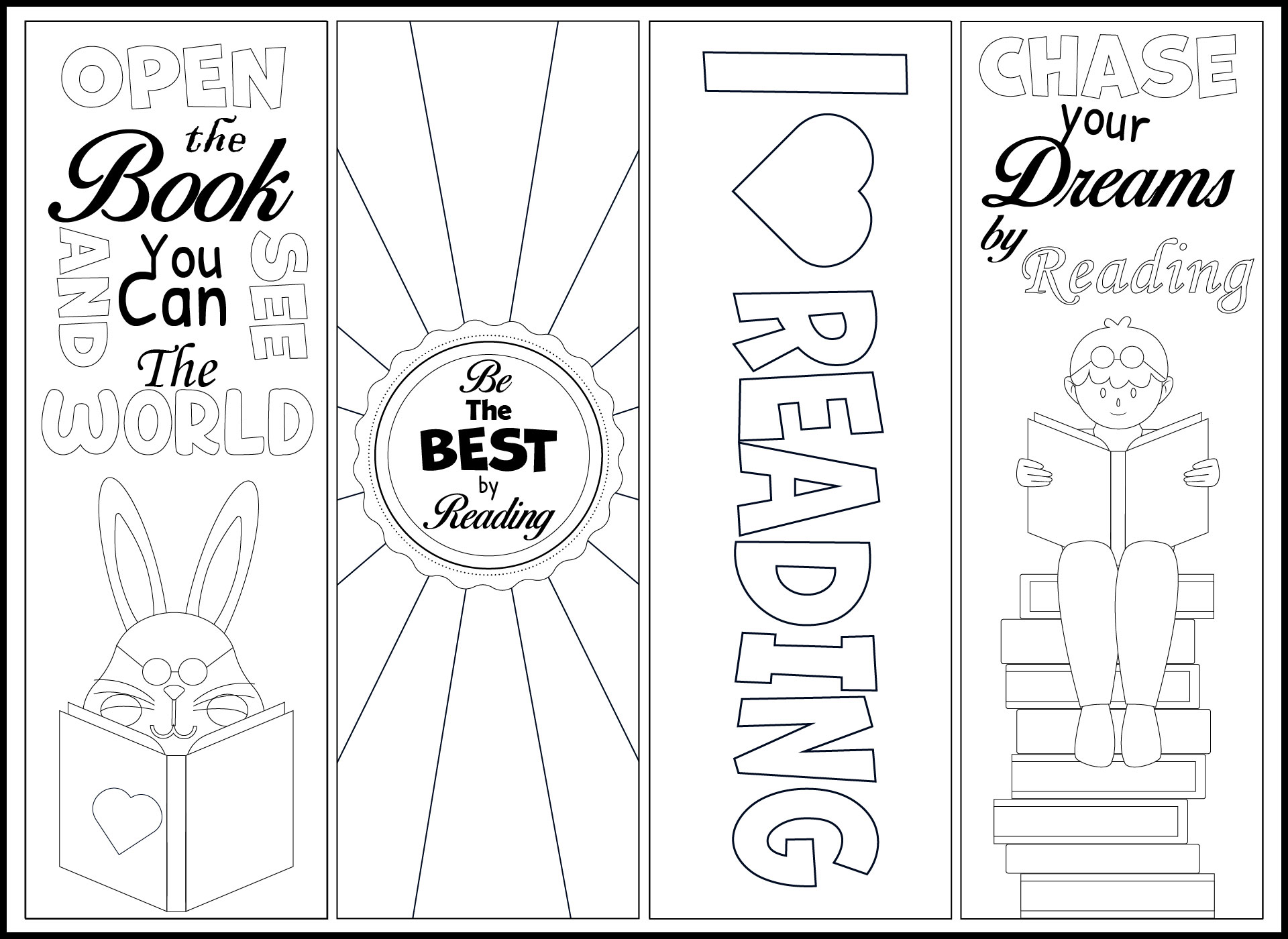 Featured image of post Free Printable Coloring Bookmarks Colouring Bookmark Template - The bookmark for children can be.