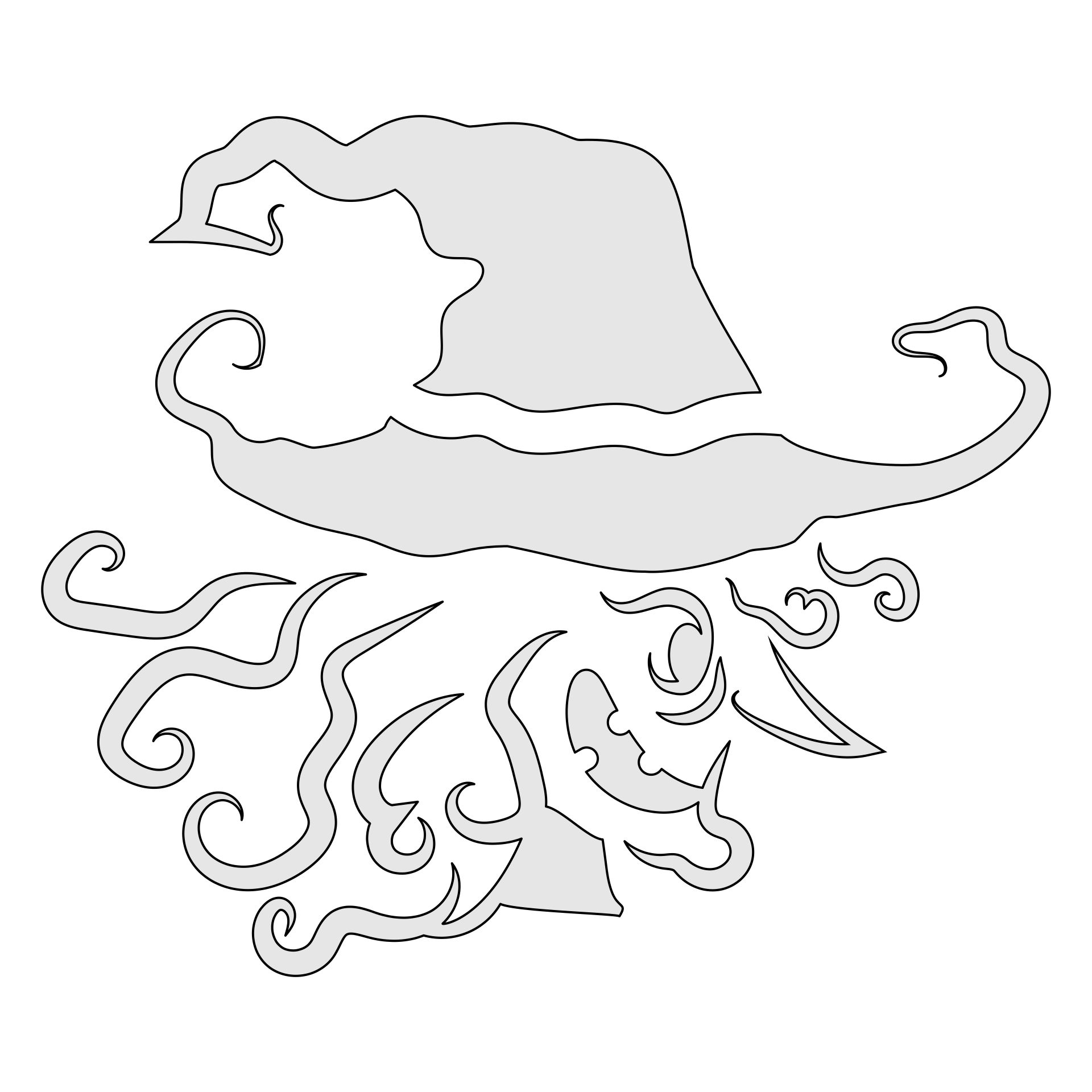 Pumpkin Carving Templates Witch printable-easy-witch-hat-pumpkin-stencil