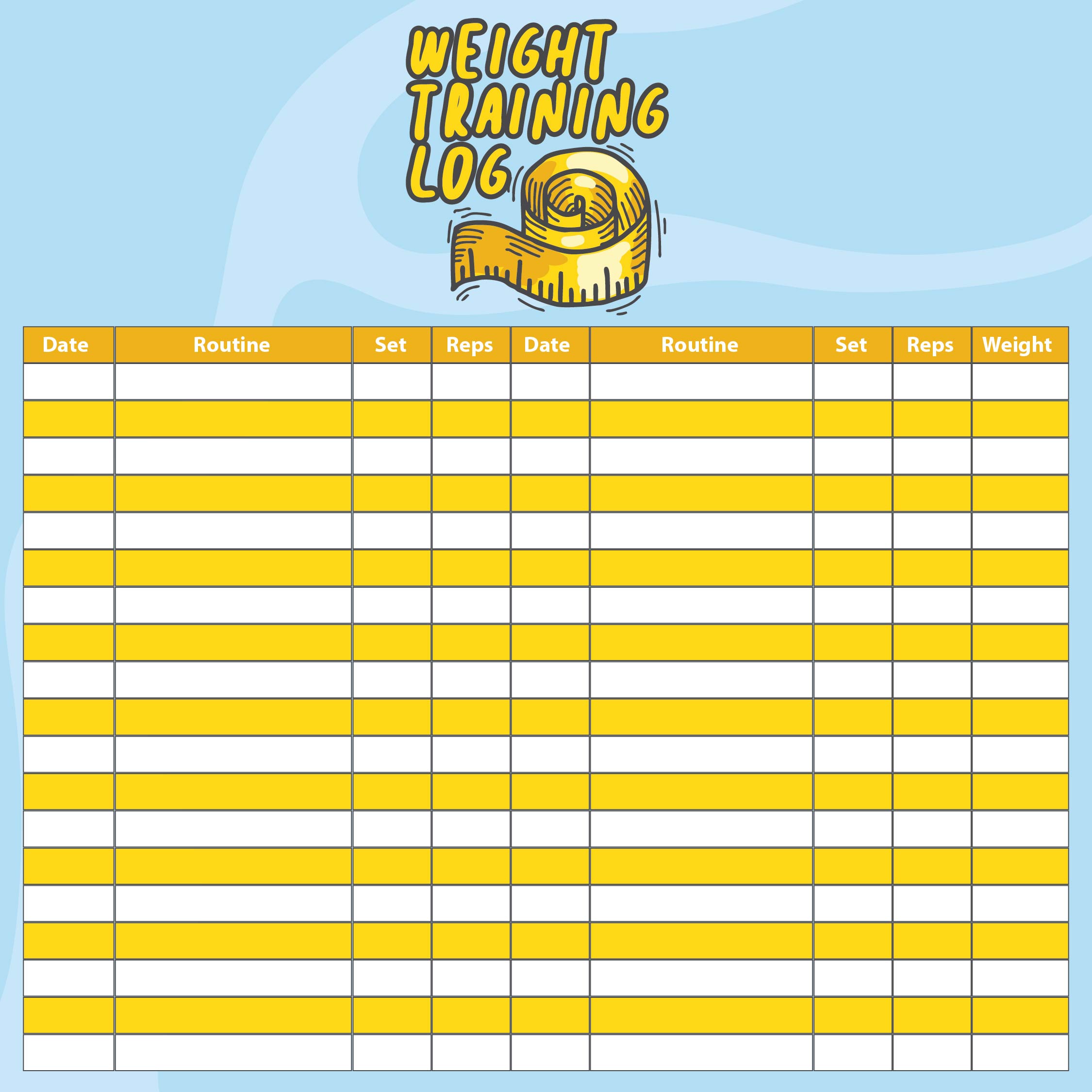 7 Best Printable Weekly Weight Chart PDF For Free At Printablee
