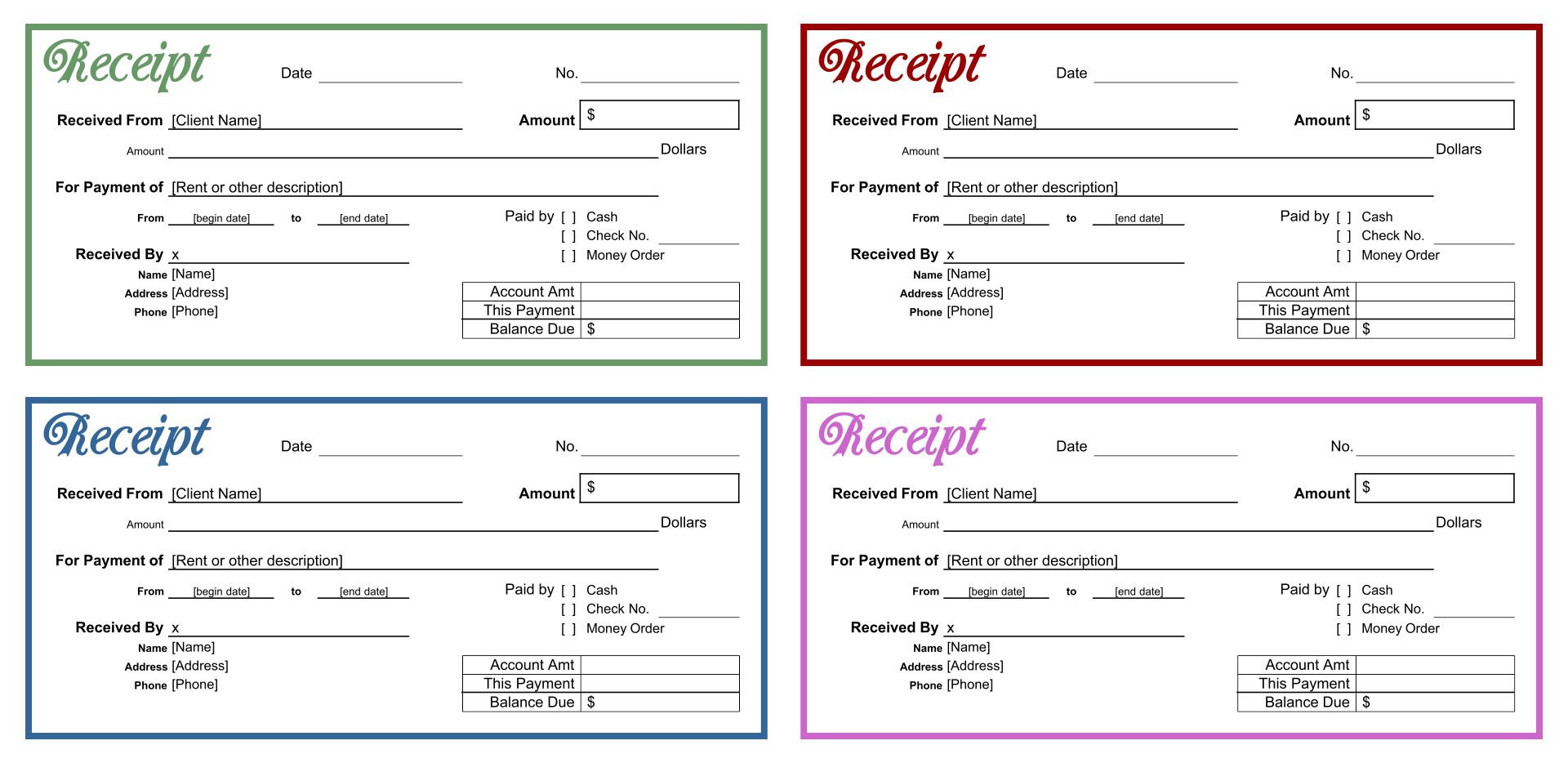 10 Best Printable Blank Receipt Form Template PDF For Free At Printablee