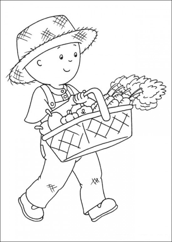 Caillou Coloring Pages