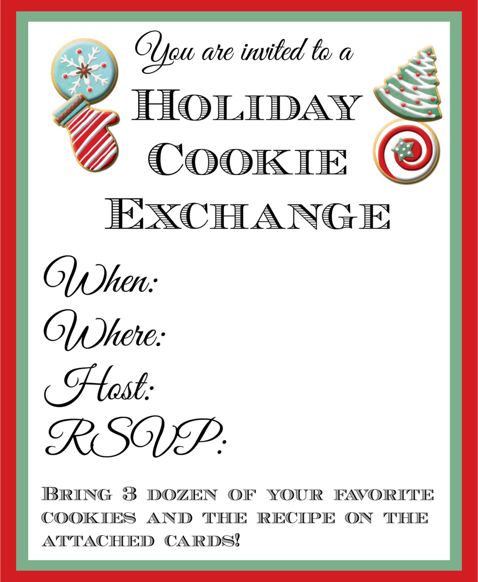 Free Printable Free Cookie Exchange Invitation Templates free-printable-free-cookie-exchange-invitation-templates