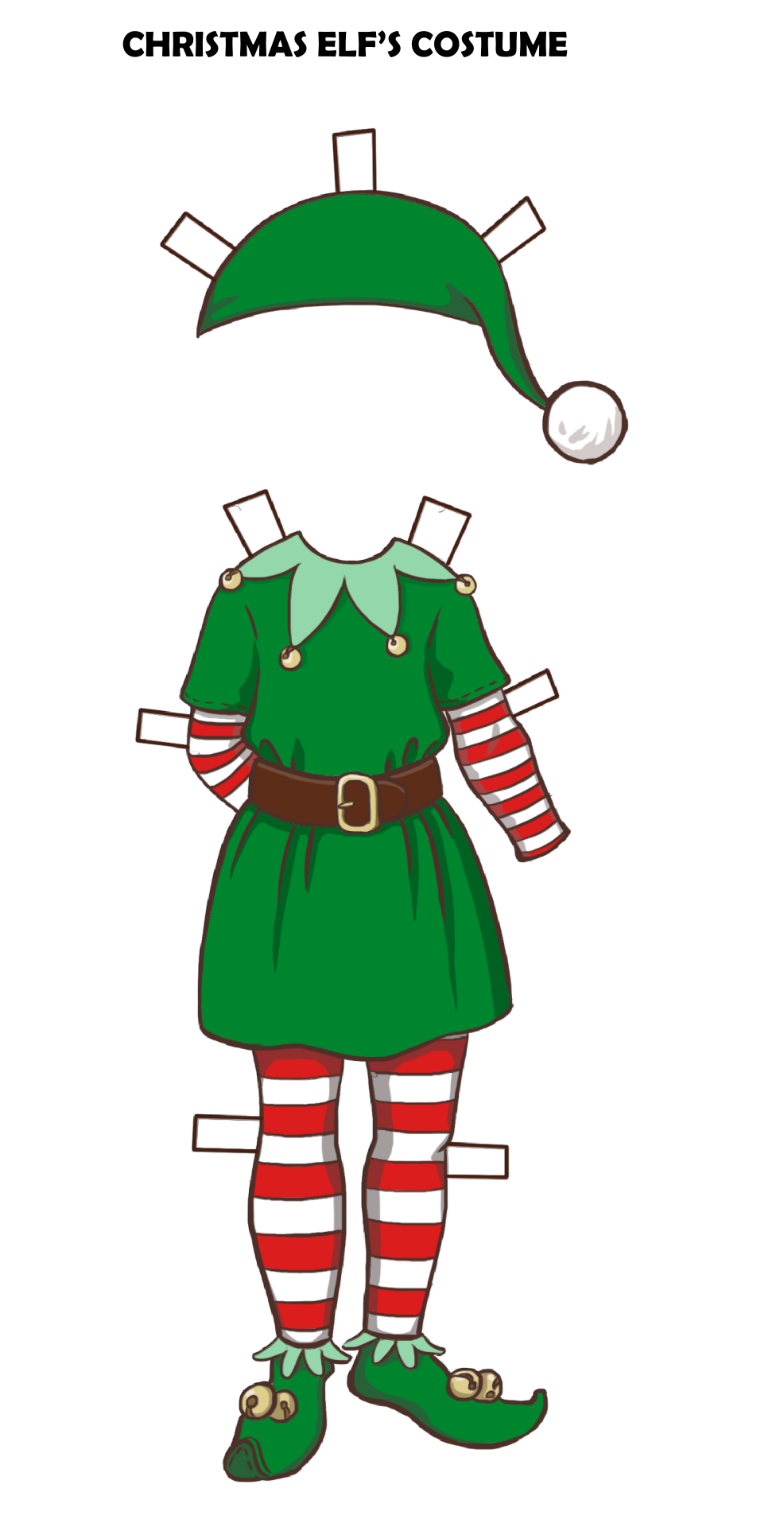Christmas Paper Doll Printable Crafts