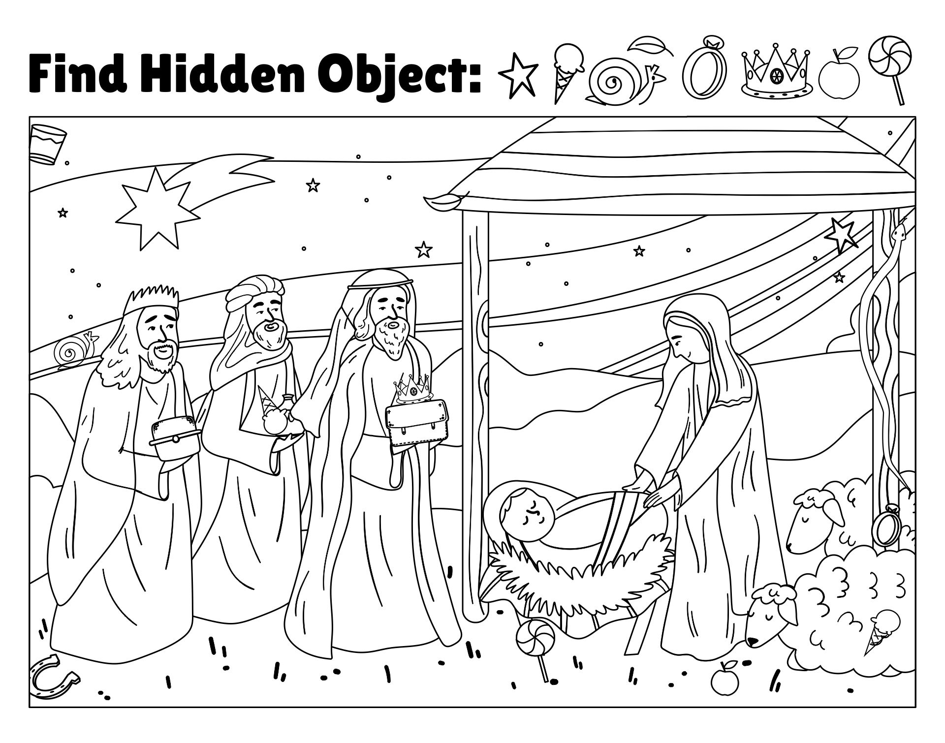 Find Hidden Objects Puzzles Printable