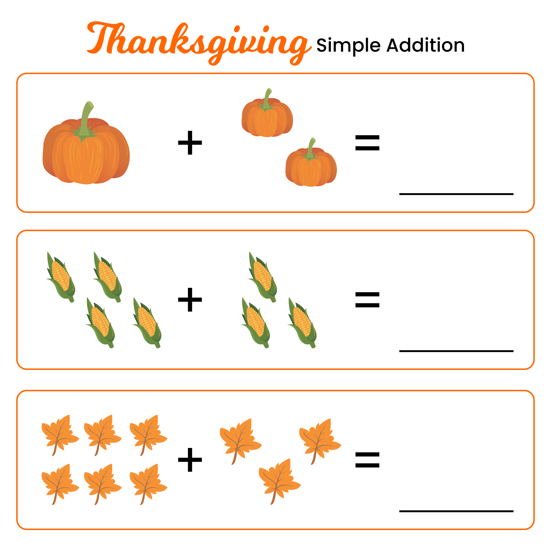 Printable Thanksgiving Crafts for Kindergarten