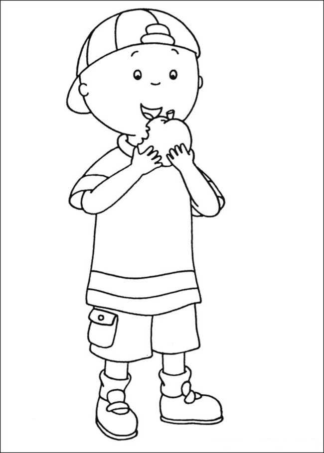 Printable Caillou Coloring Pages