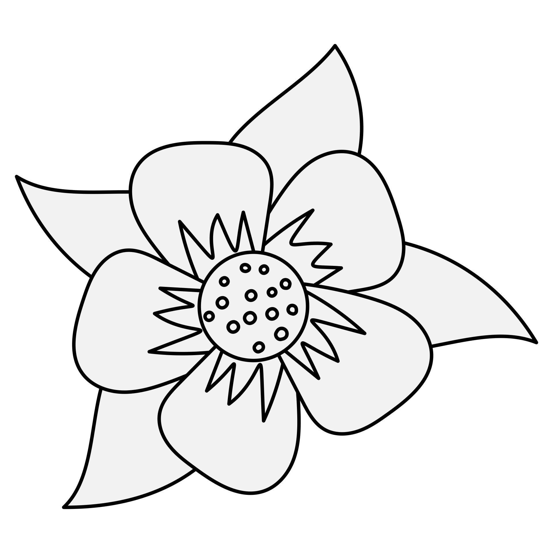 Large Flower Stencils 10 Free PDF Printables Printablee