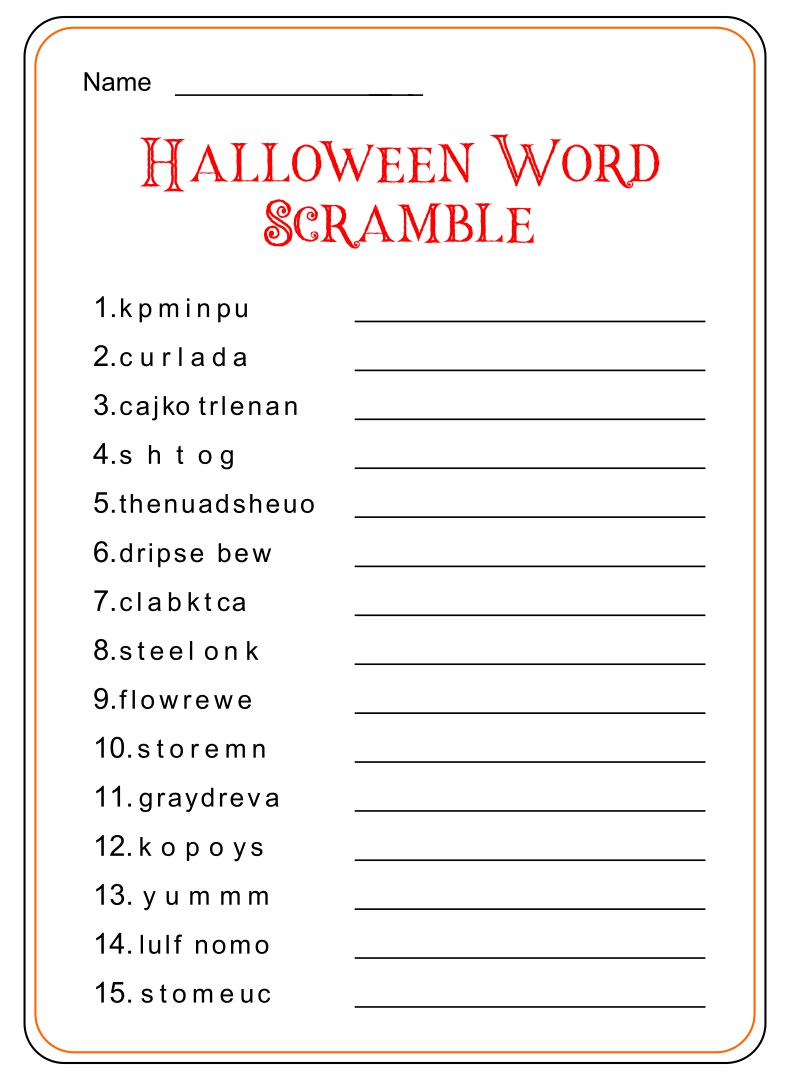 15 Best Halloween Unscramble Printable Printablee 15-best-halloween-unscramble-printable-printablee