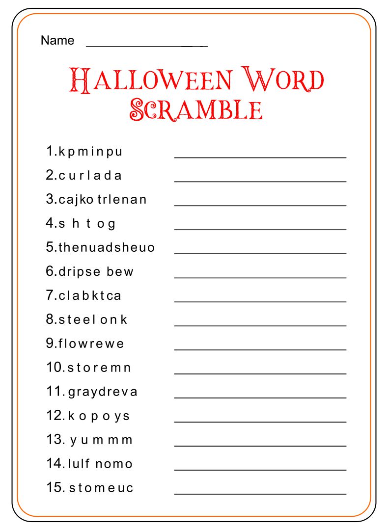 15-best-halloween-unscramble-printable-printablee