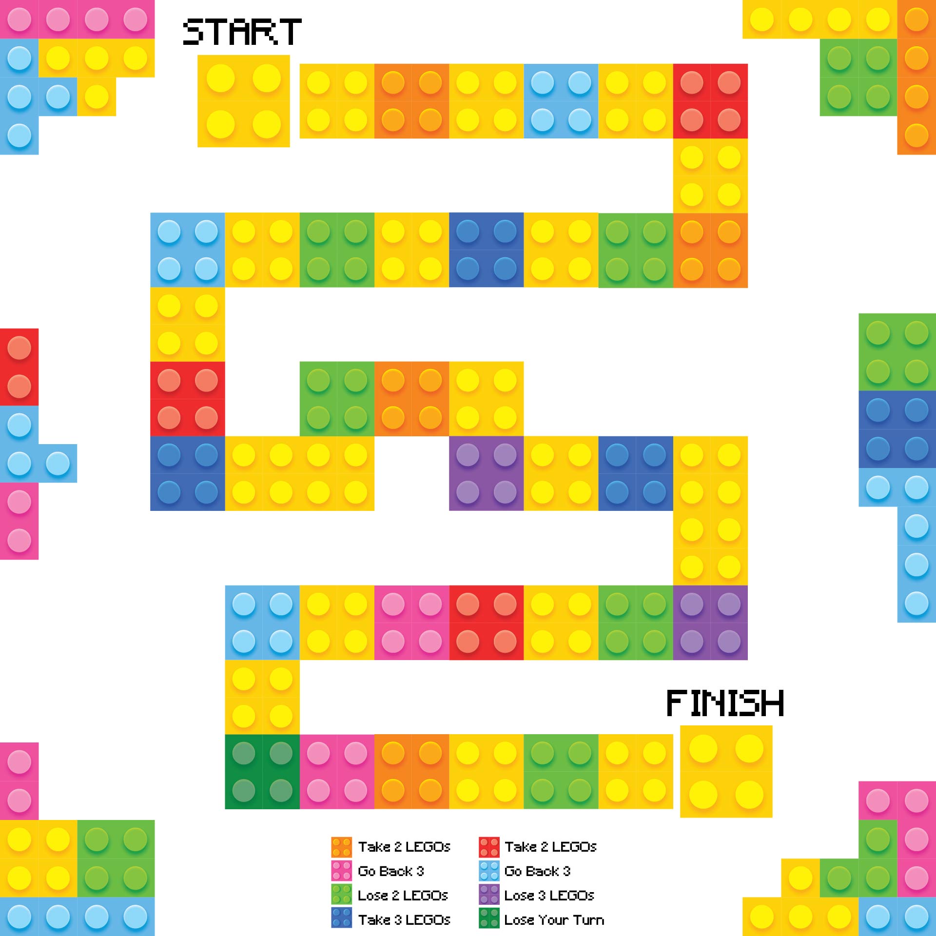 Printable LEGO Board Game