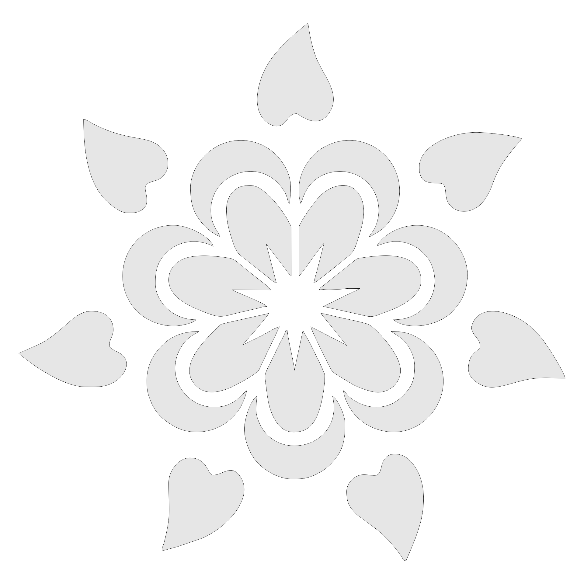 Free Flower Stencils